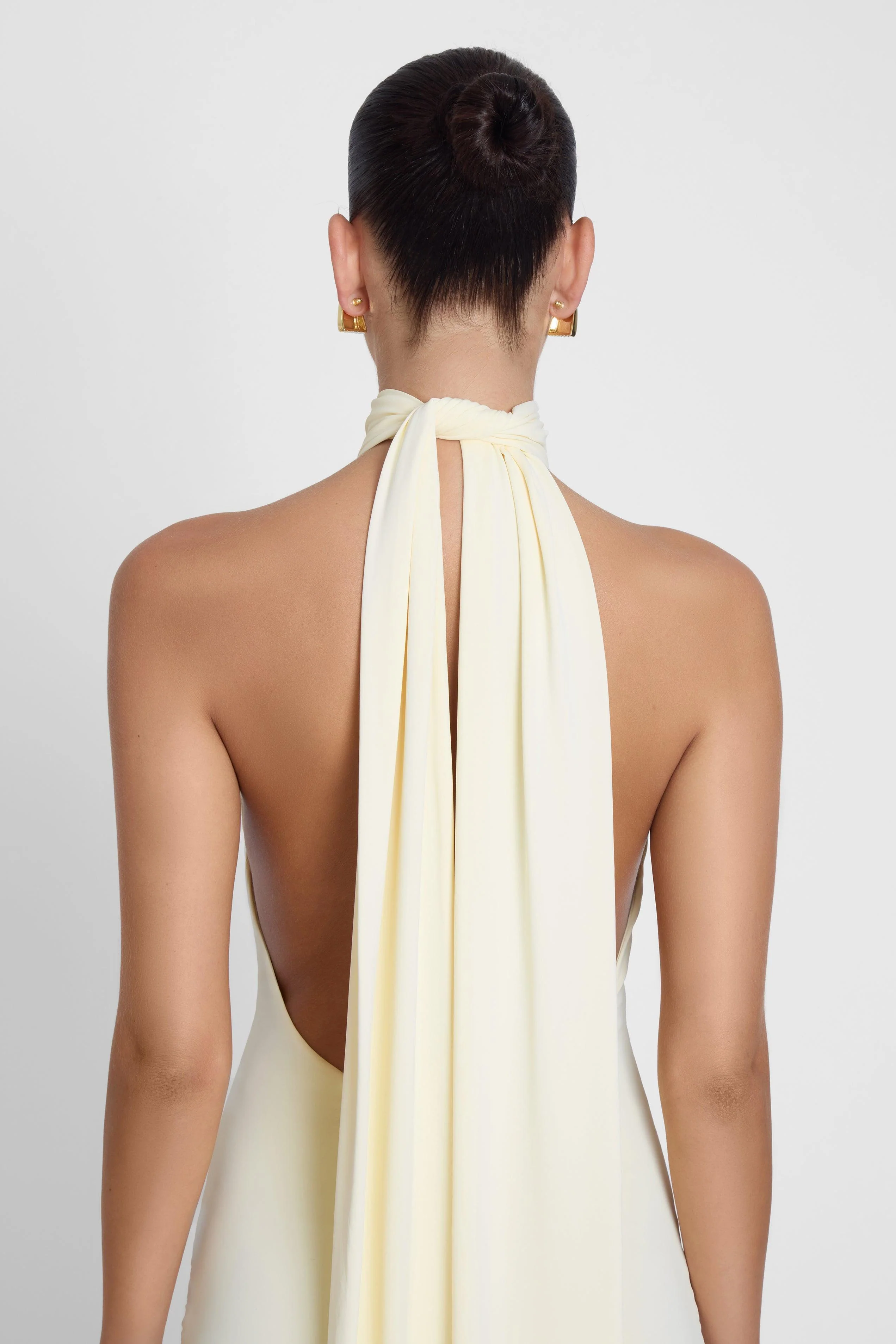 Alaia Drape Maxi Dress - Yellow - Image 5