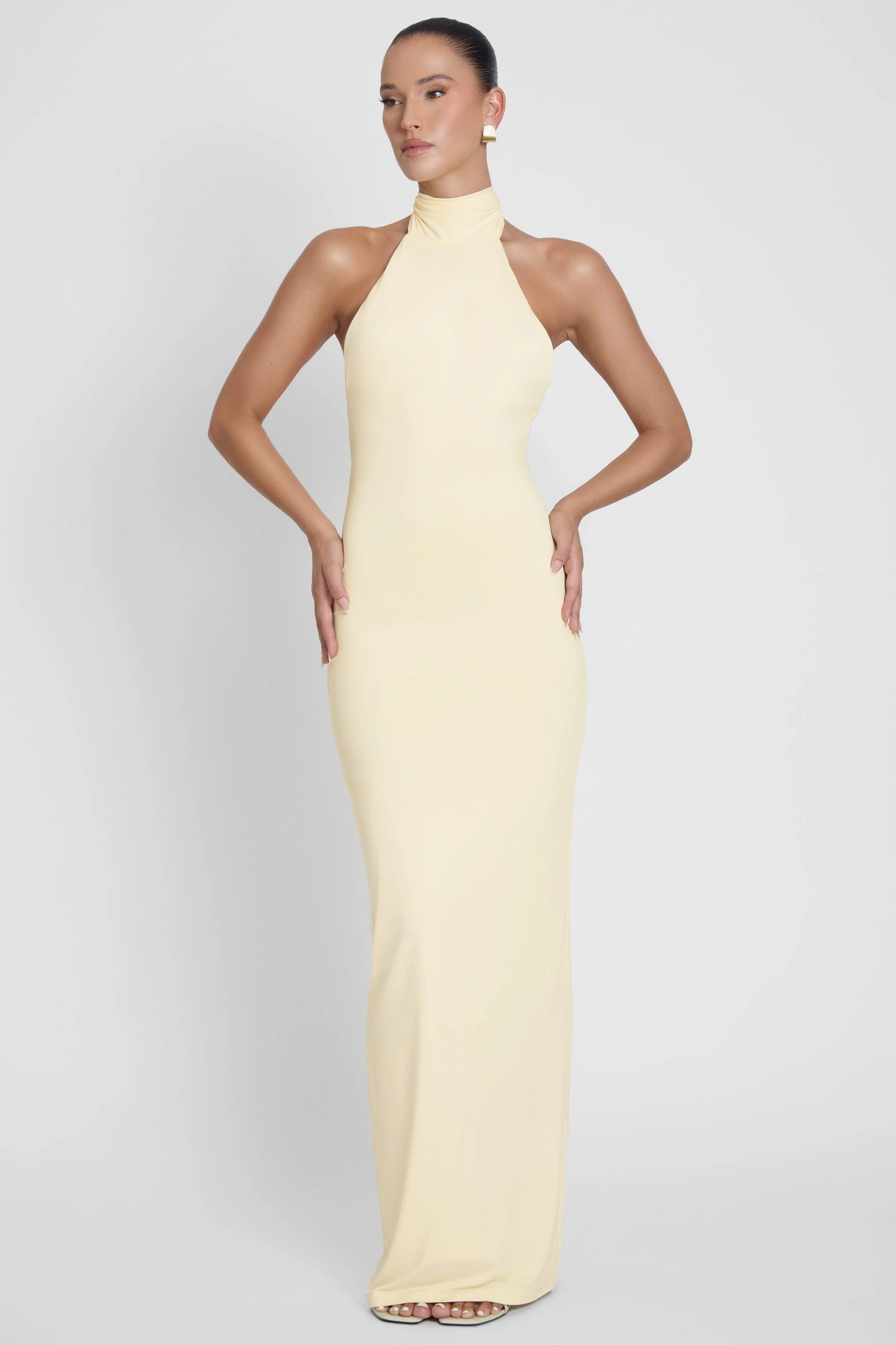 Alaia Drape Maxi Dress - Yellow - Image 7