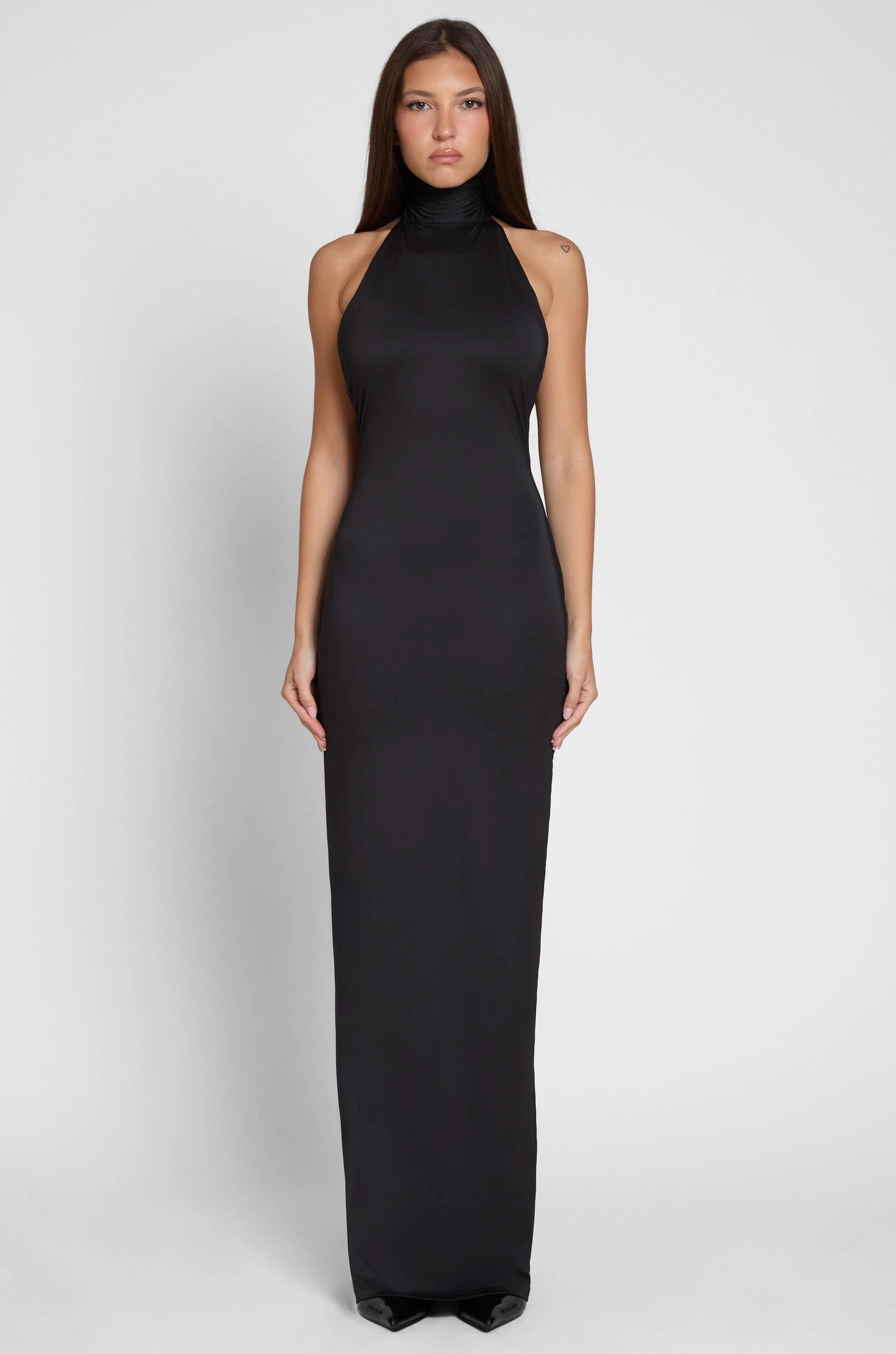Alaia Drape Maxi Dress - Black - Image 9