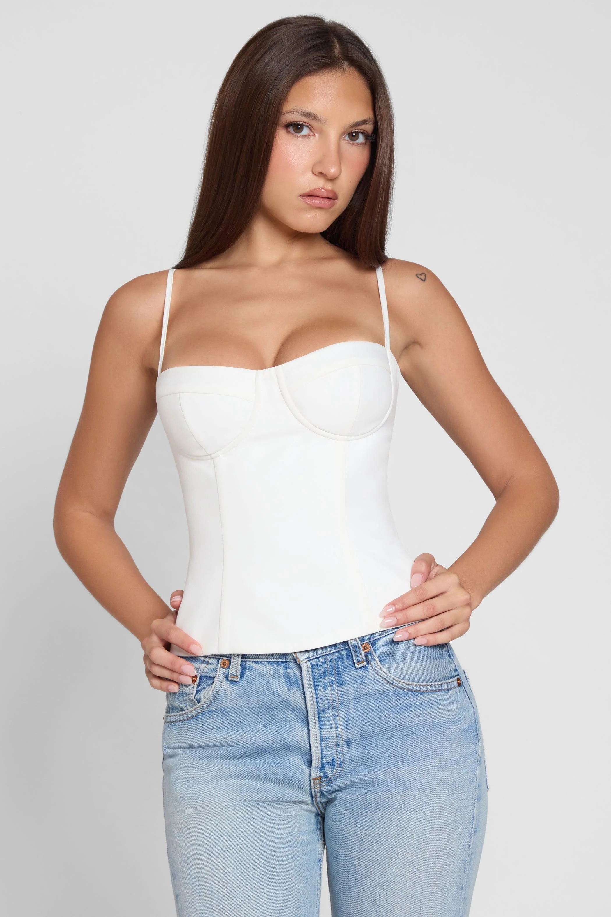 Bali Bustier Corset Top - White - Image 10