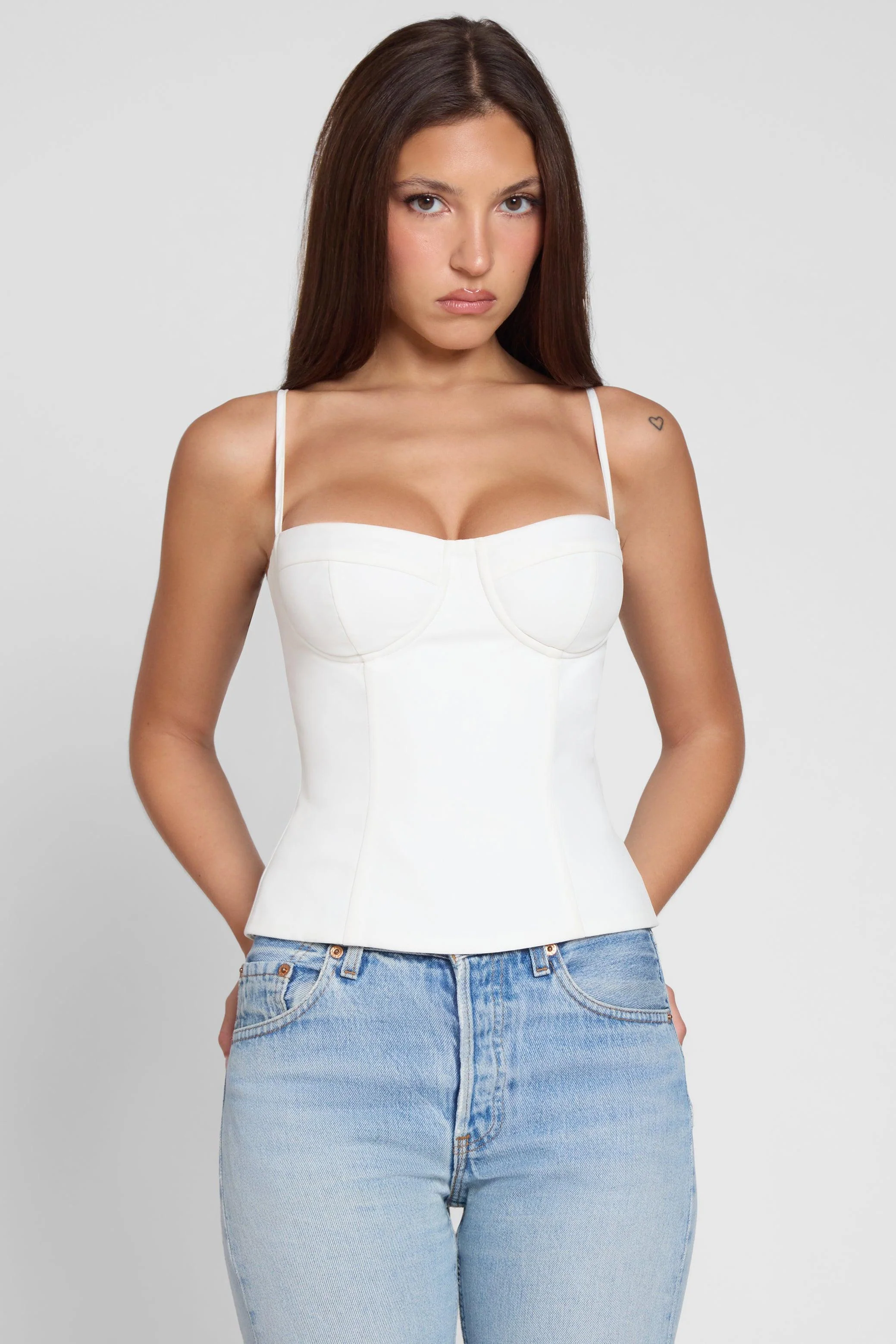 Bali Bustier Corset Top - White - Image 9