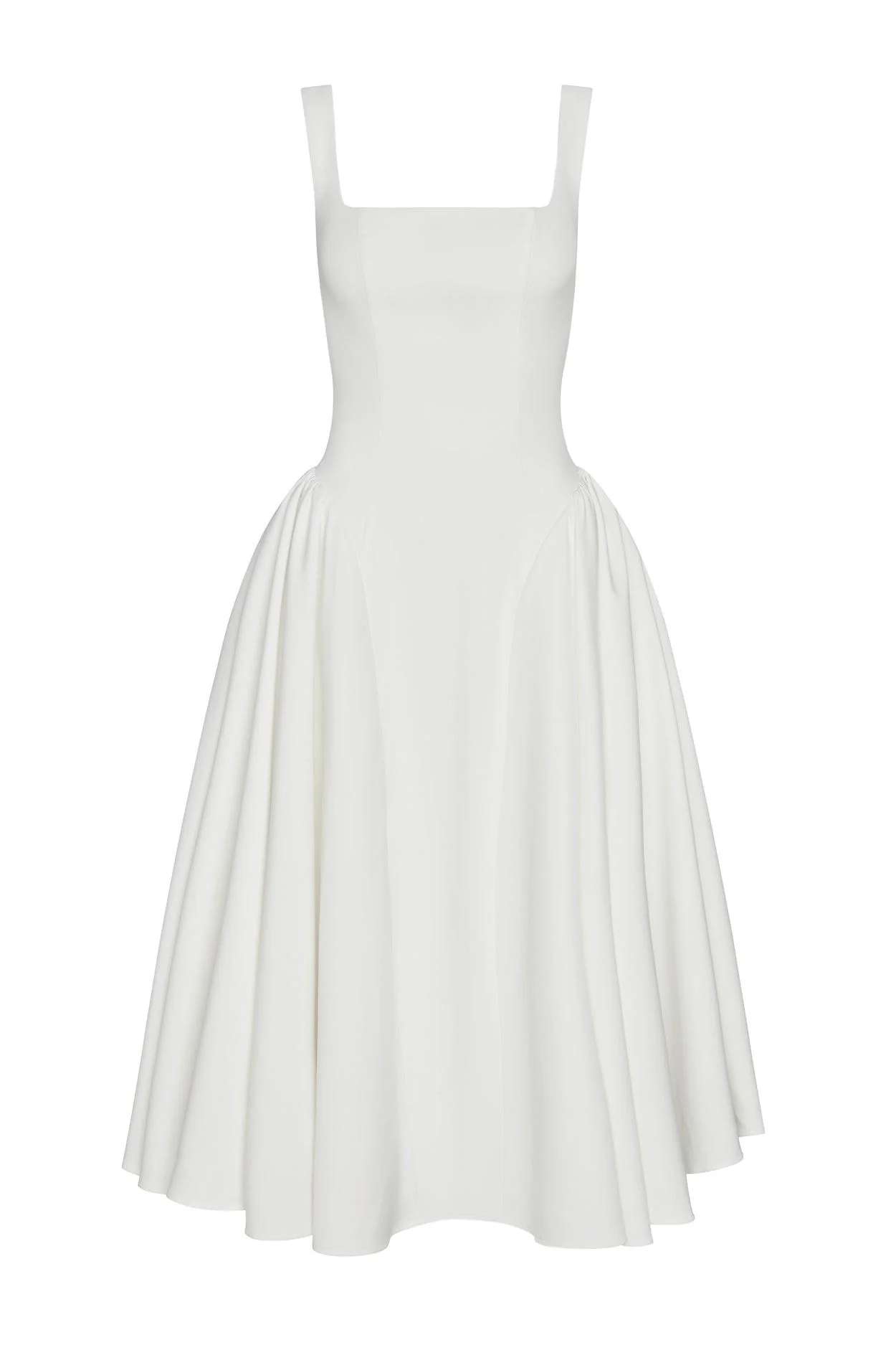 Chloe Corset Midi Dress - White - Image 5