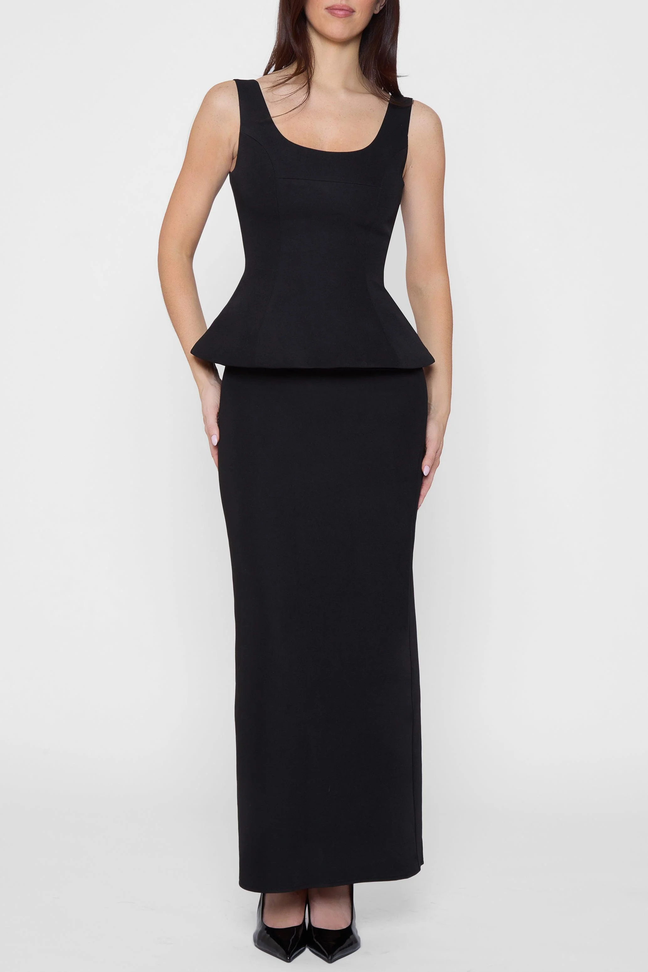 Classic Column Maxi Skirt - Black - Image 3