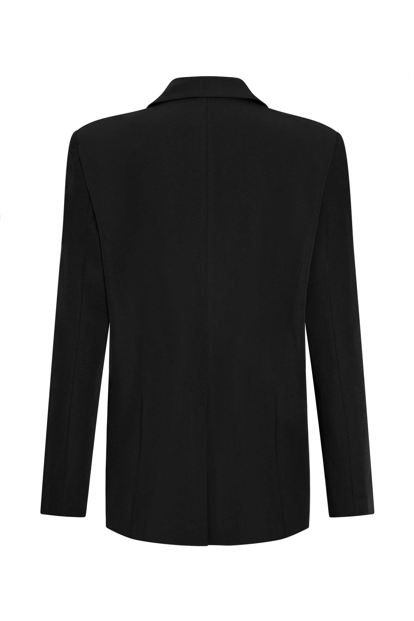 Classic Column Oversized Blazer - Black - Image 7