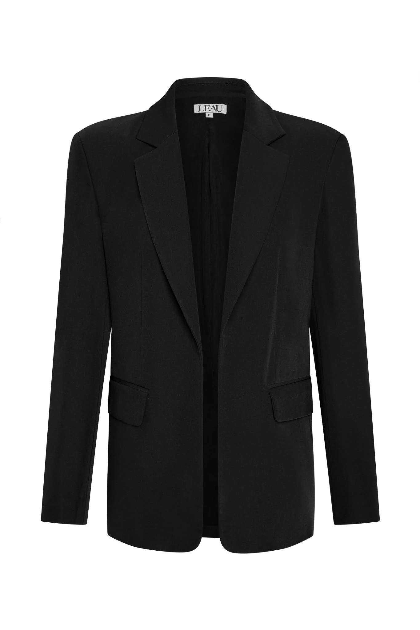 Classic Column Oversized Blazer - Black - Image 8