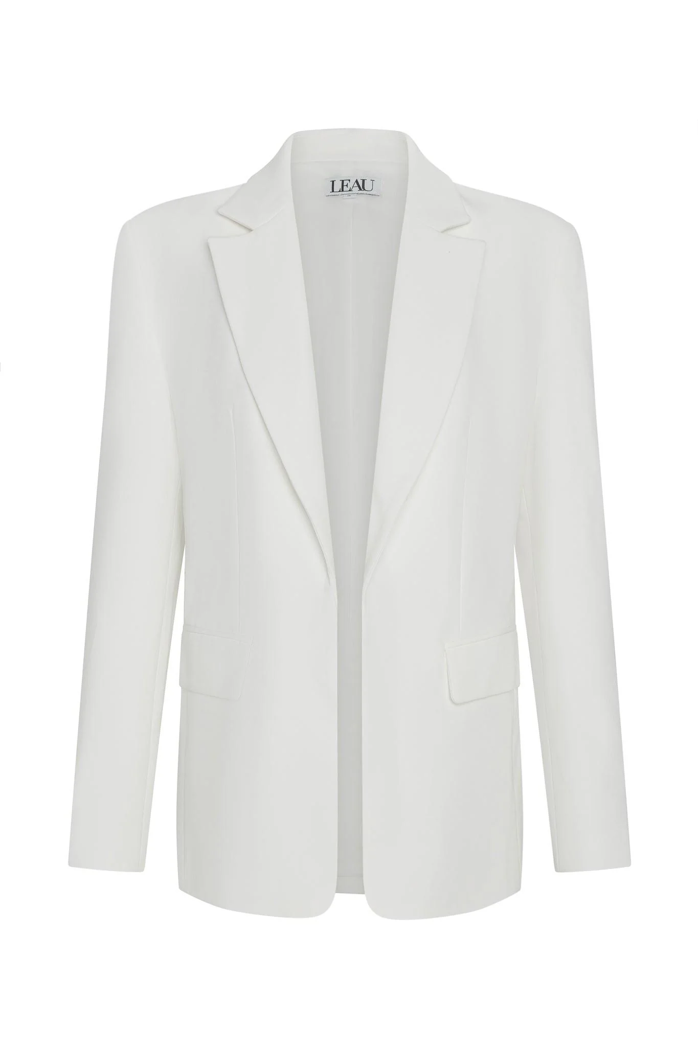 Classic Column Oversized Blazer - White - Image 10