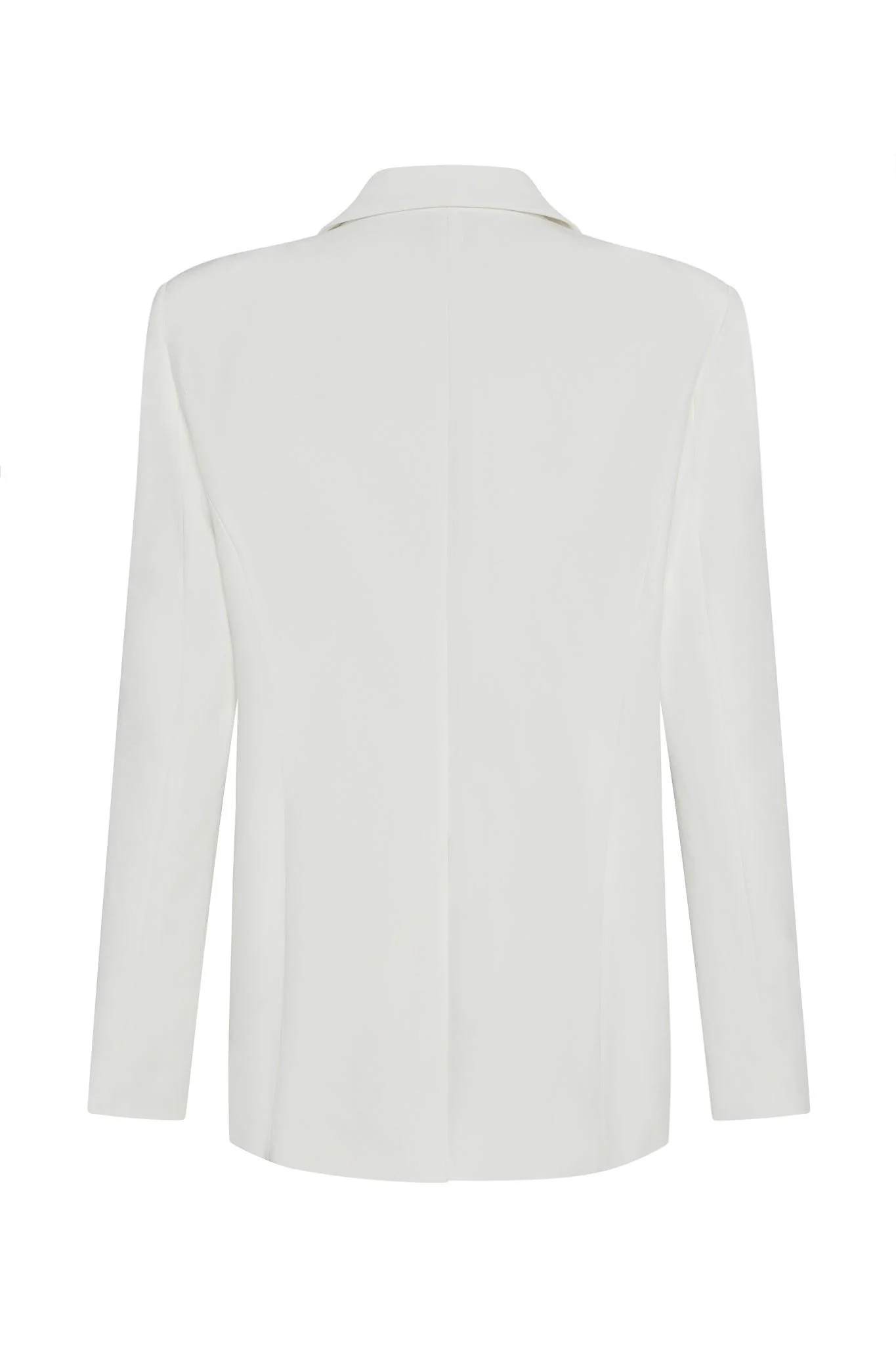 Classic Column Oversized Blazer - White - Image 9