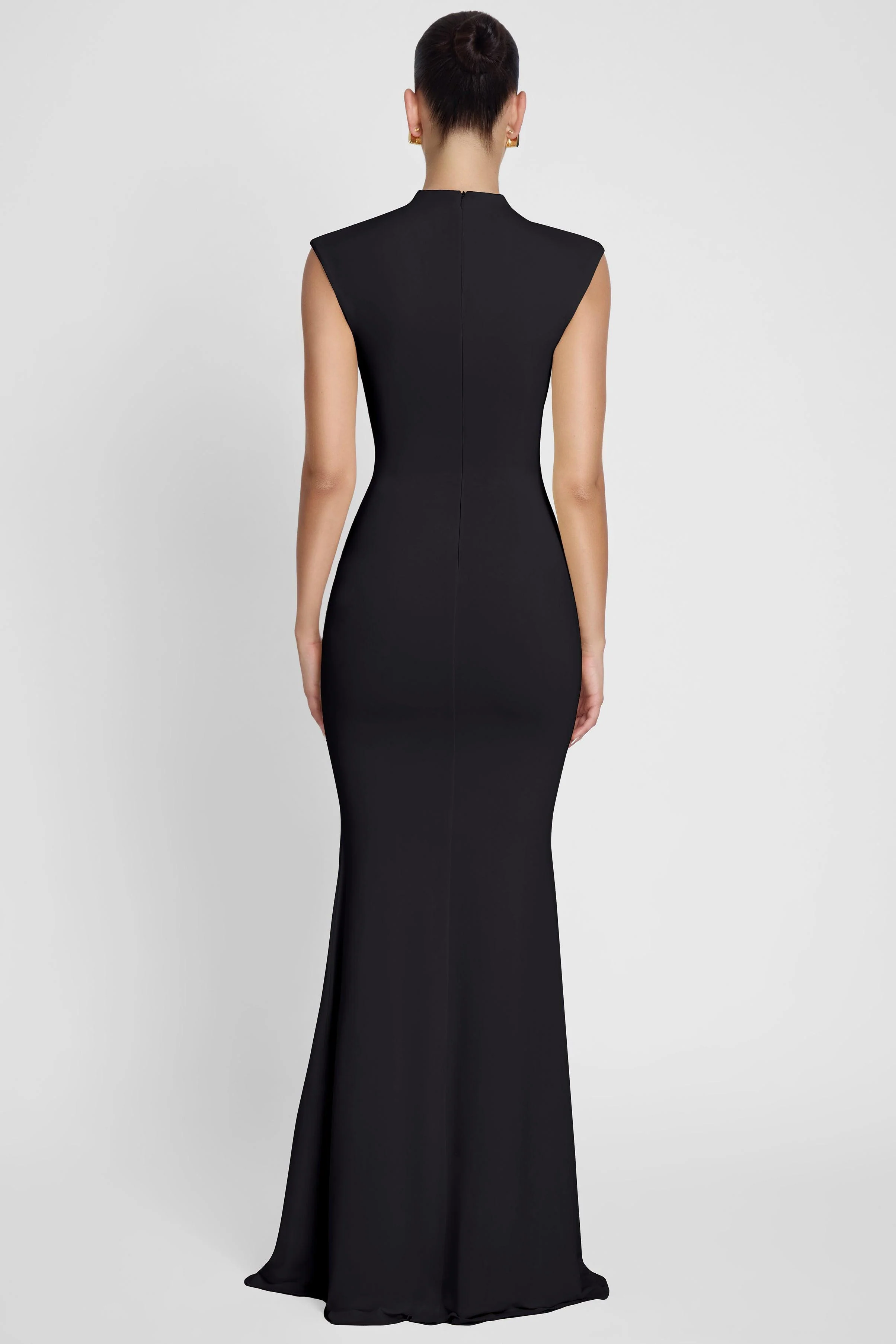 Como Cap Sleeve Maxi Dress - Black - Image 5