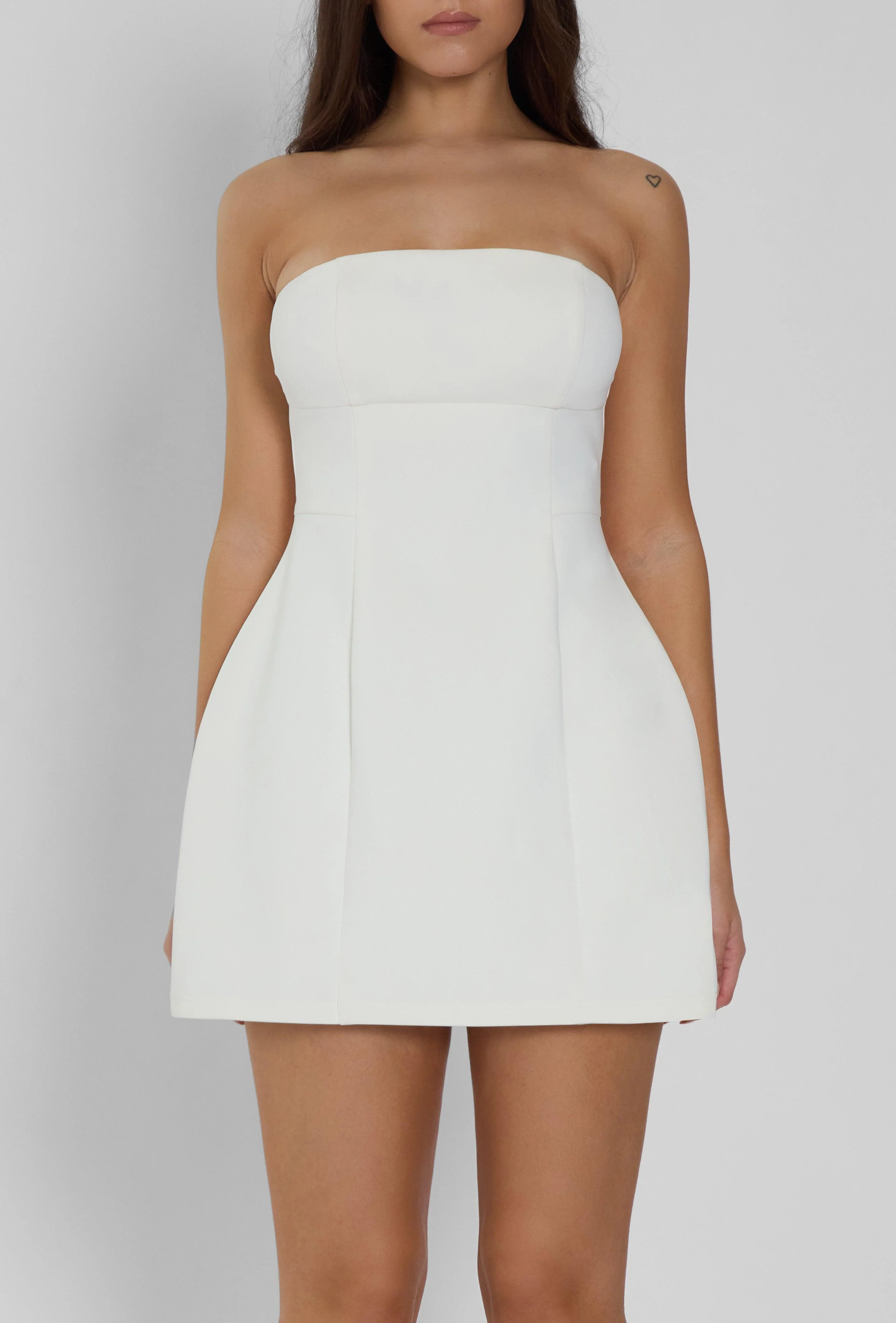 Eres Strapless Bustier Mini Dress - White - Image 4