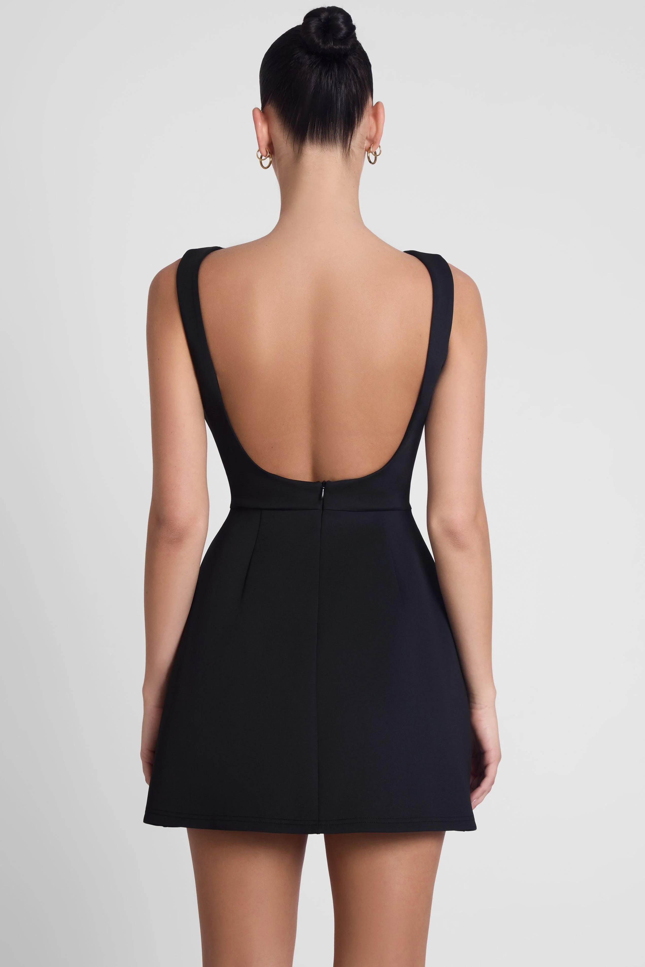 Estelle Sleeveless Bustier Mini Dress - Black - Image 8