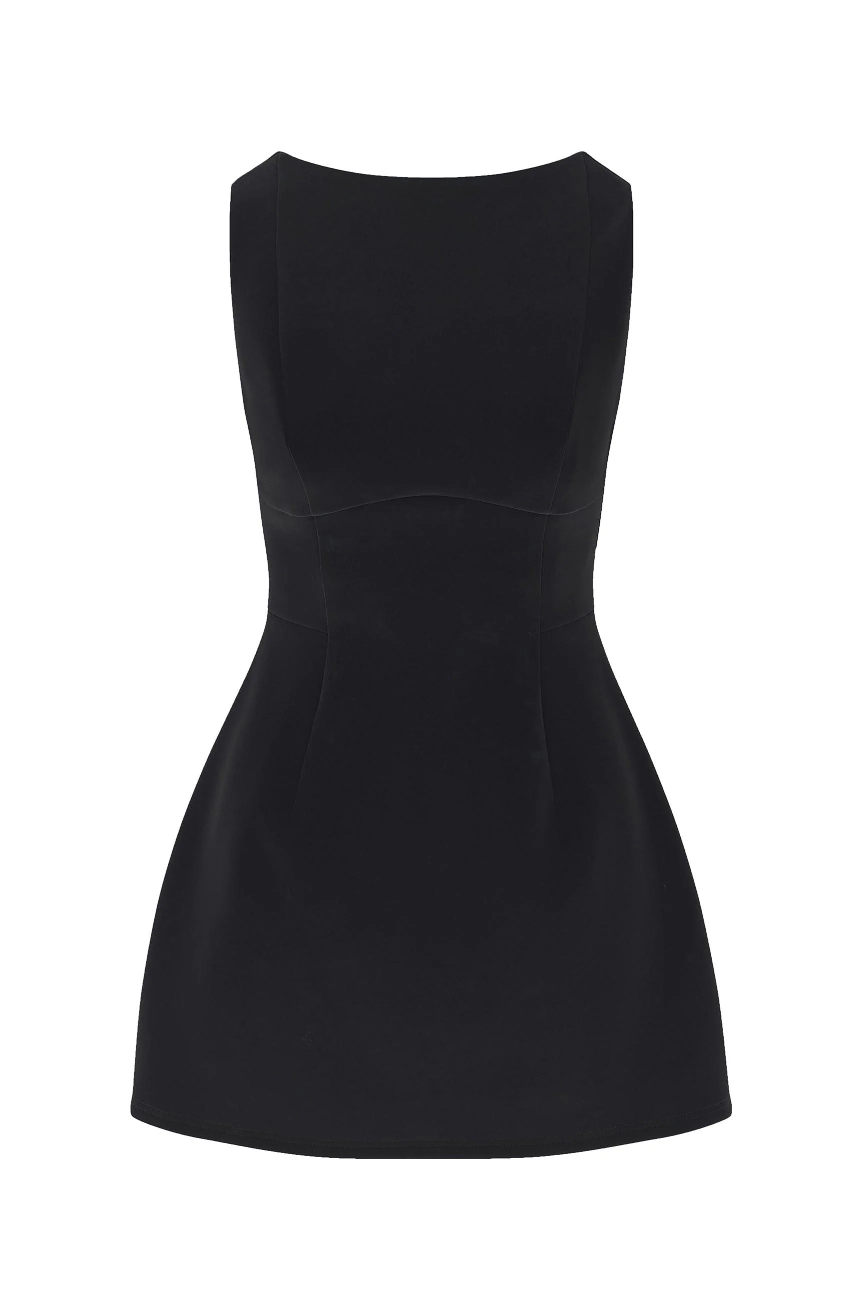 Estelle Sleeveless Bustier Mini Dress - Black - Image 9