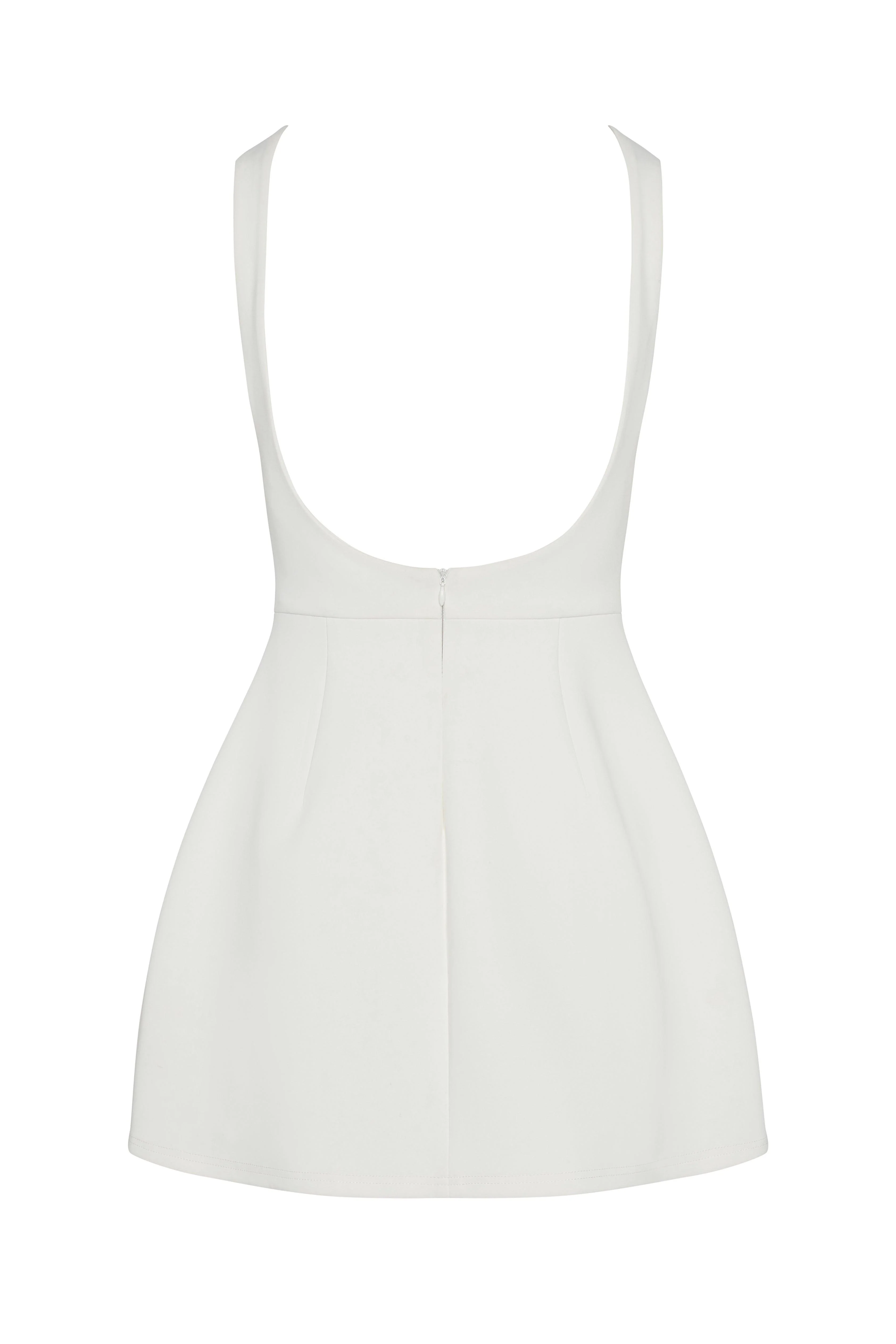 Estelle Sleeveless Bustier Mini Dress - White - Image 7
