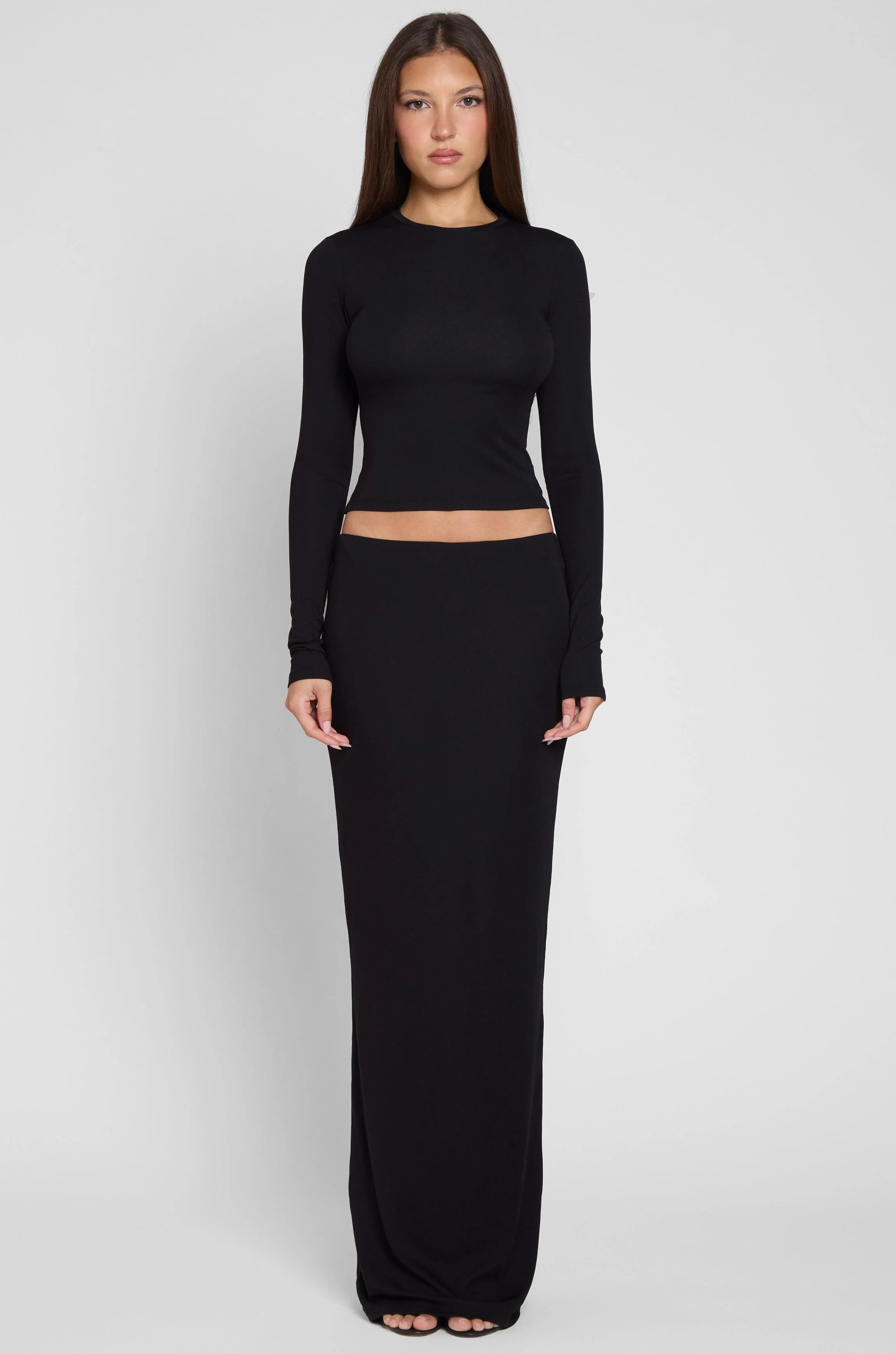 Everyday Jersey Long Sleeve Top - Black - Image 11