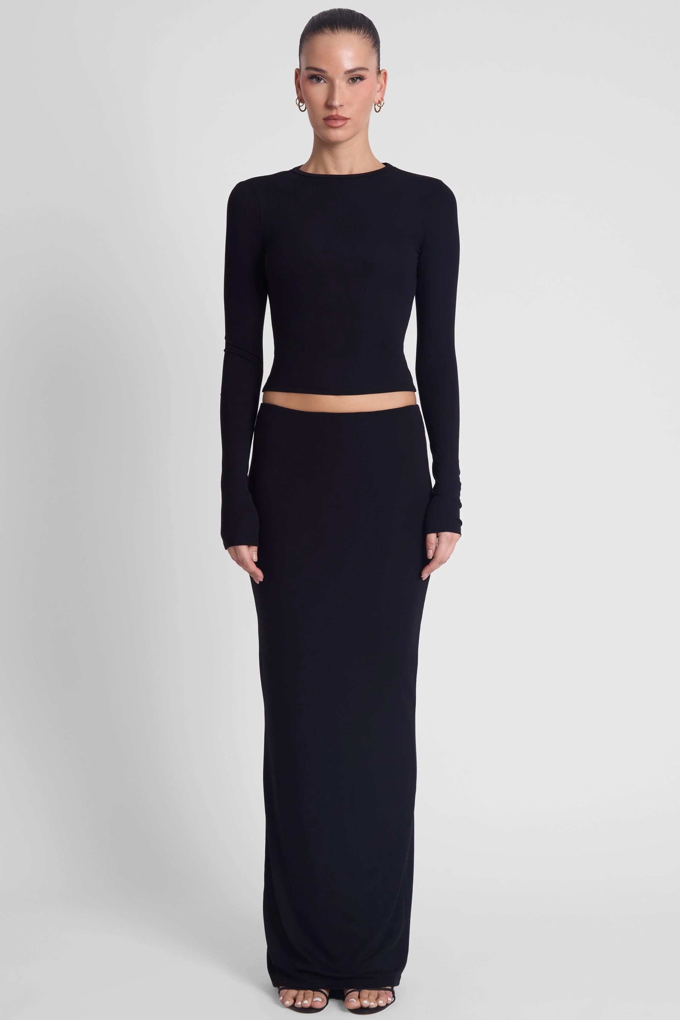 Everyday Jersey Long Sleeve Top - Black - Image 6