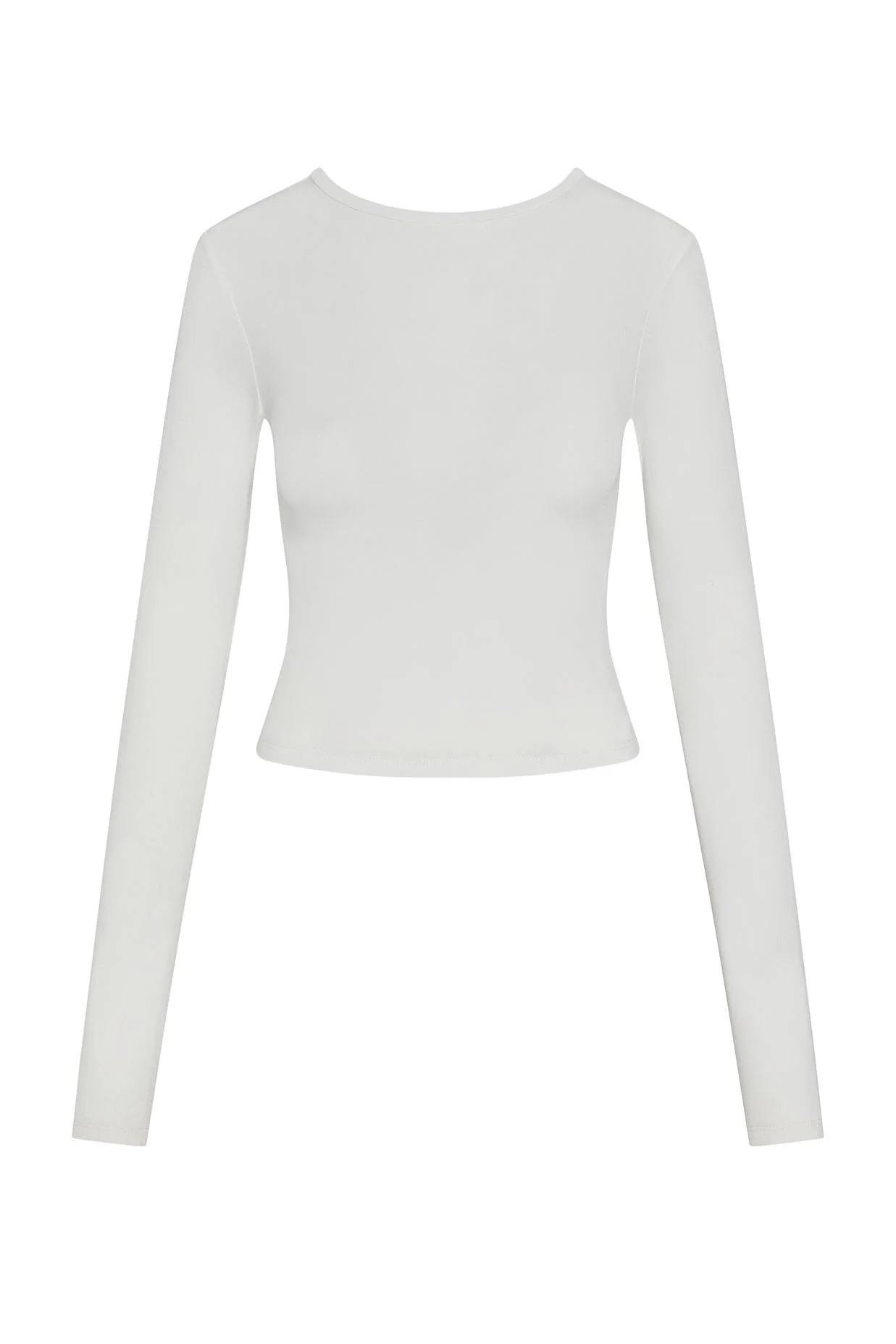 Everyday Jersey Long Sleeve Top - White - Image 13