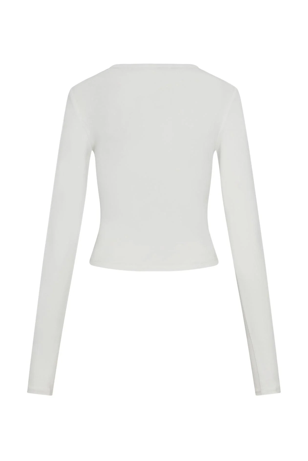 Everyday Jersey Long Sleeve Top - White - Image 14