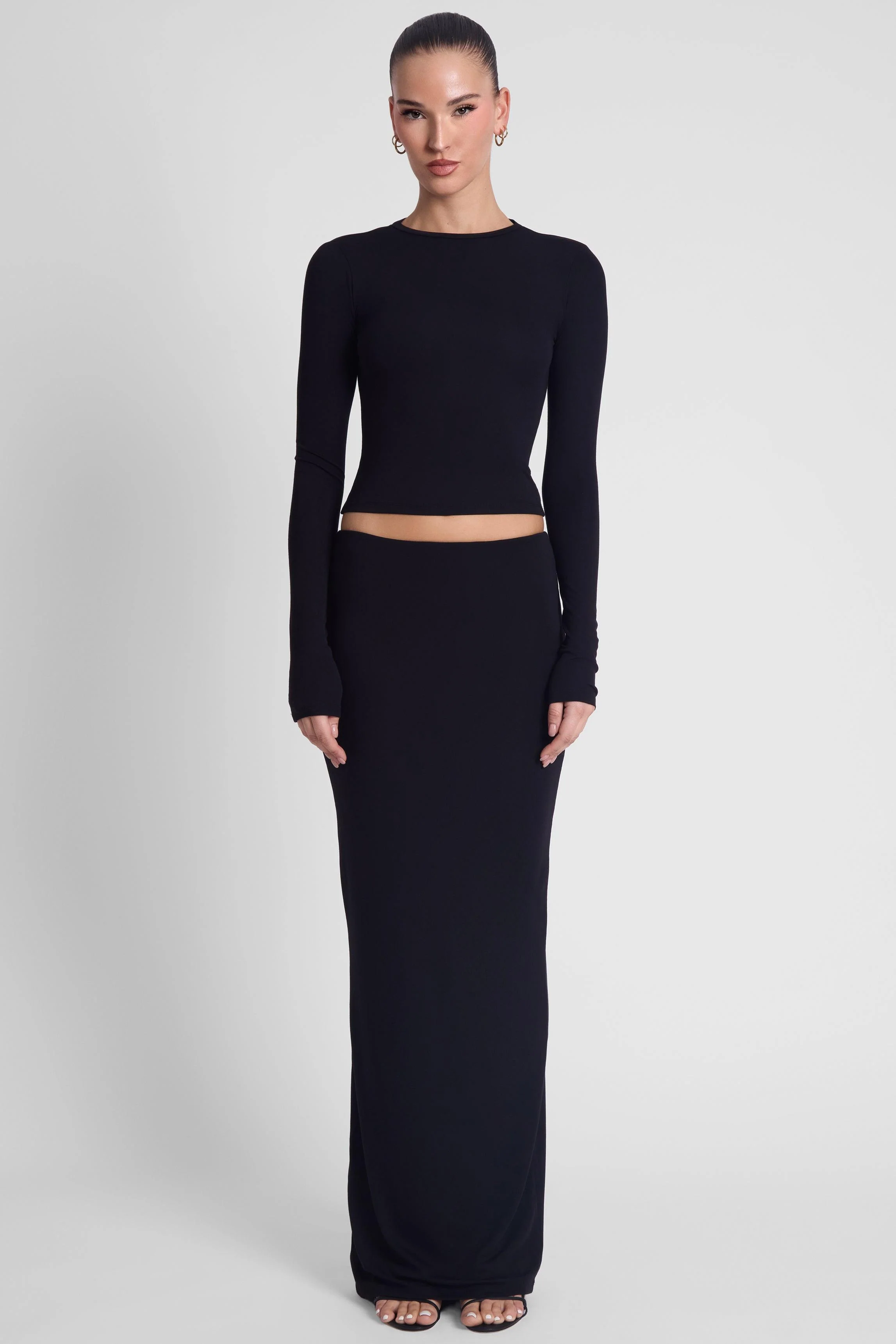 Everyday Jersey Maxi Skirt - Black - Image 3