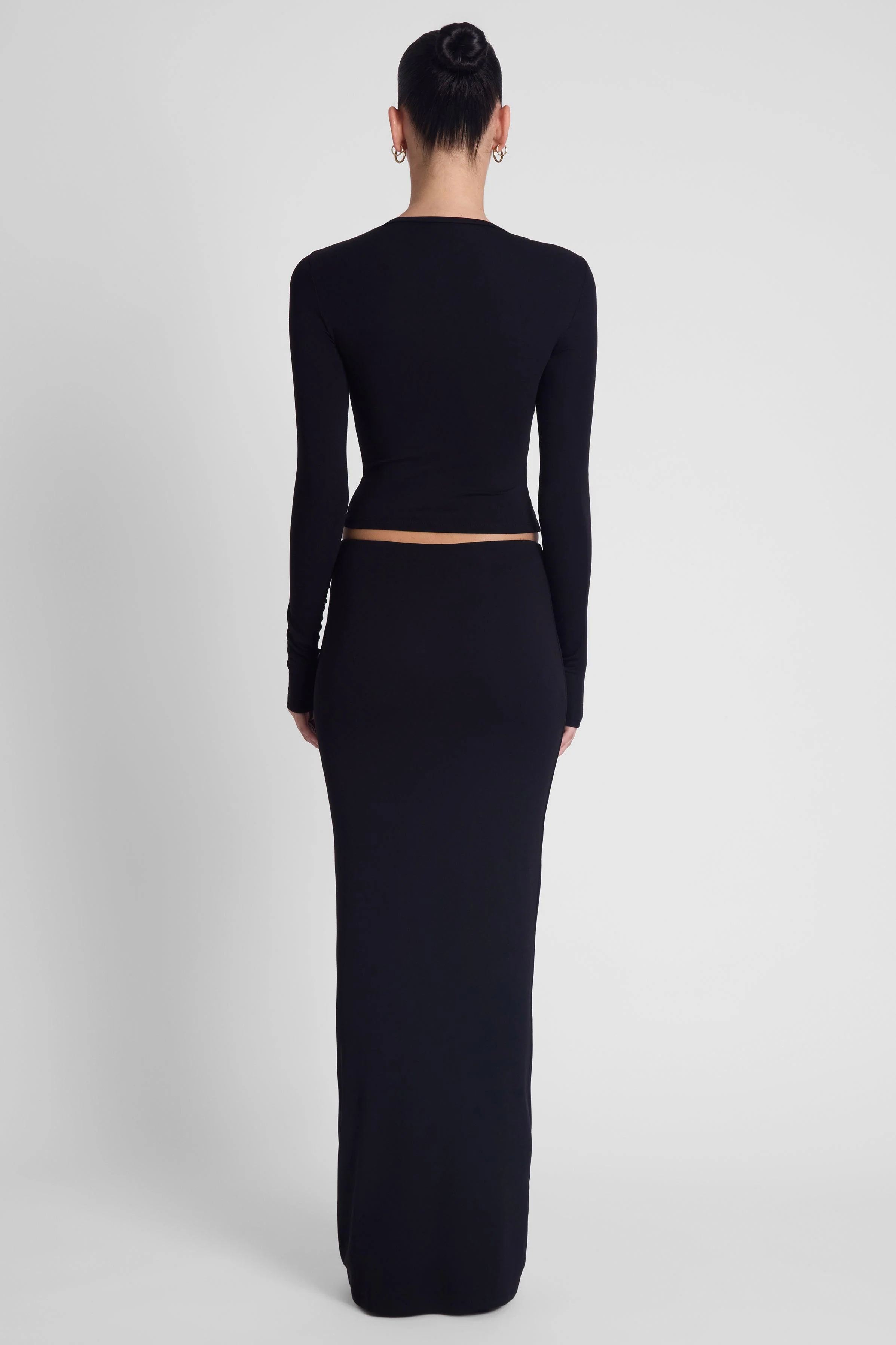 Everyday Jersey Maxi Skirt - Black - Image 4
