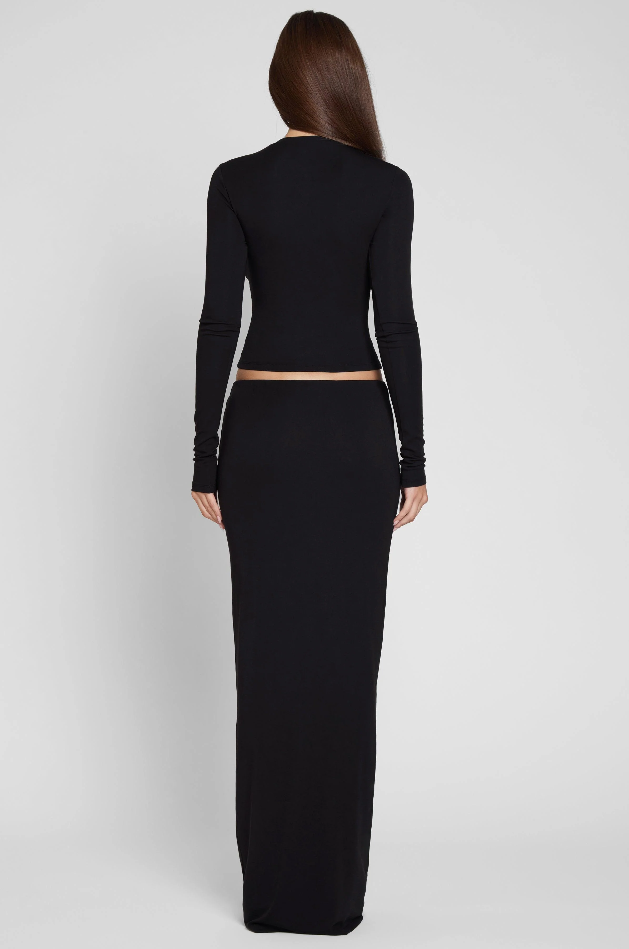 Everyday Jersey Maxi Skirt - Black - Image 7