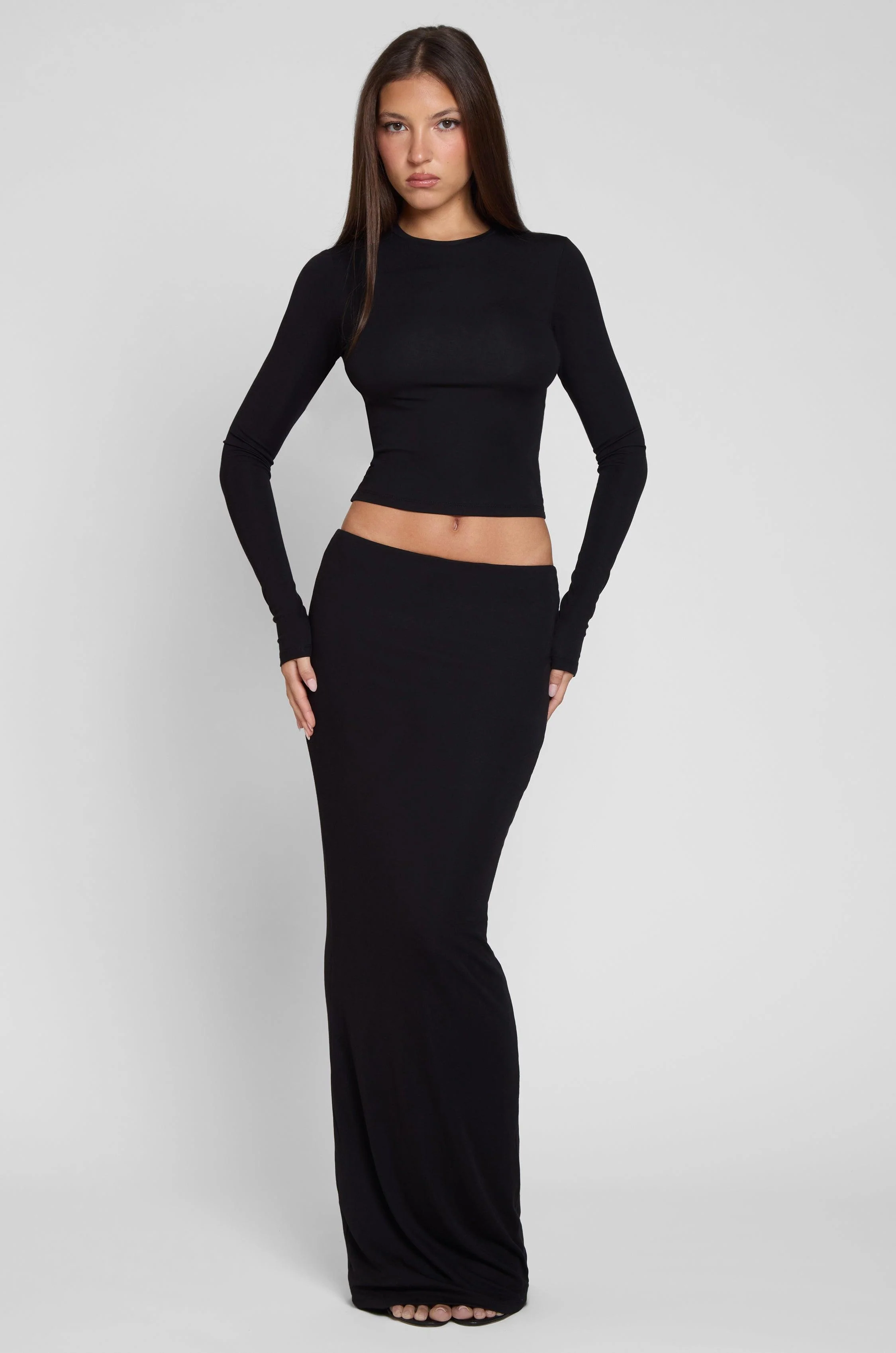 Everyday Jersey Maxi Skirt - Black - Image 8