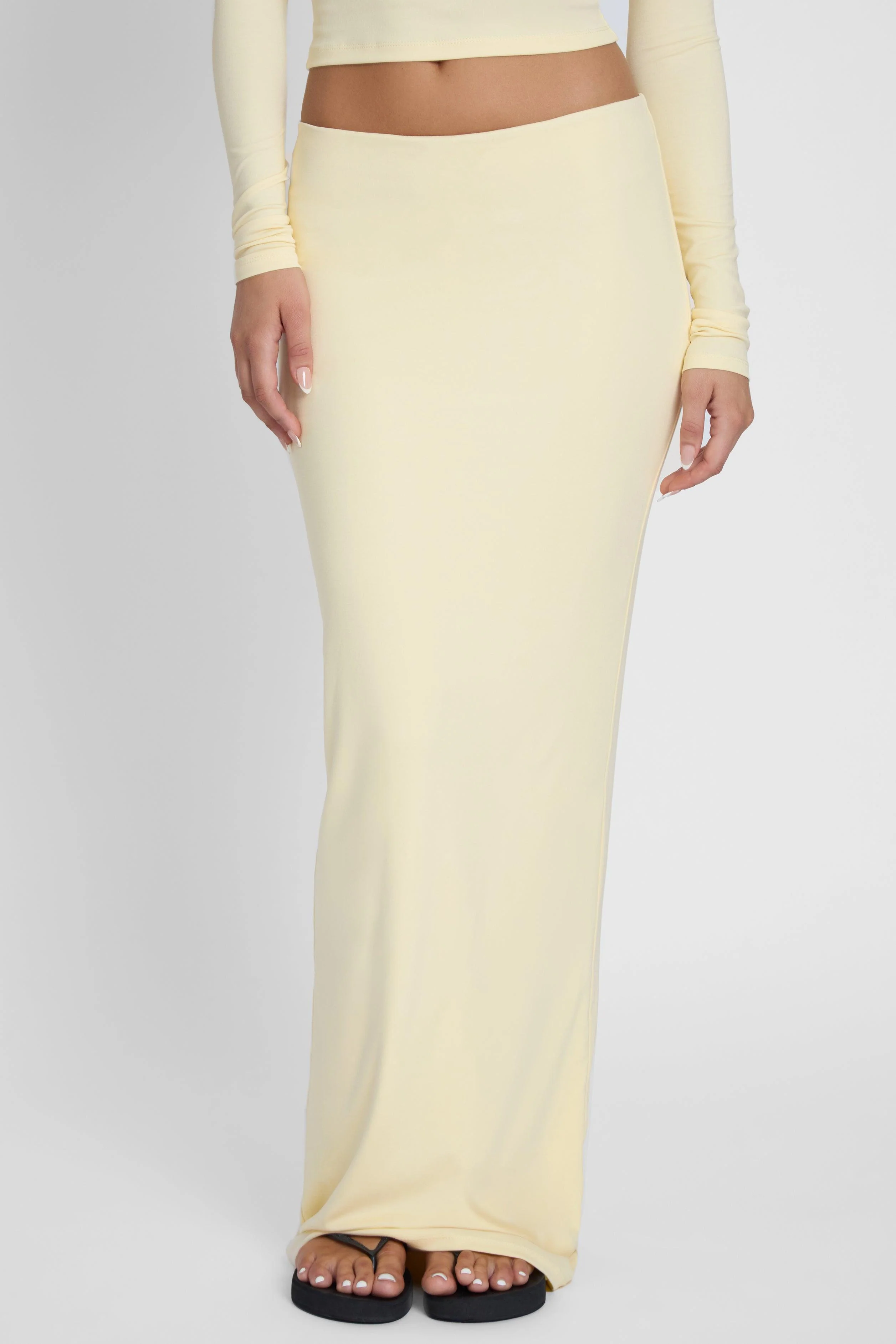 Everyday Jersey Maxi Skirt - Yellow - Image 5