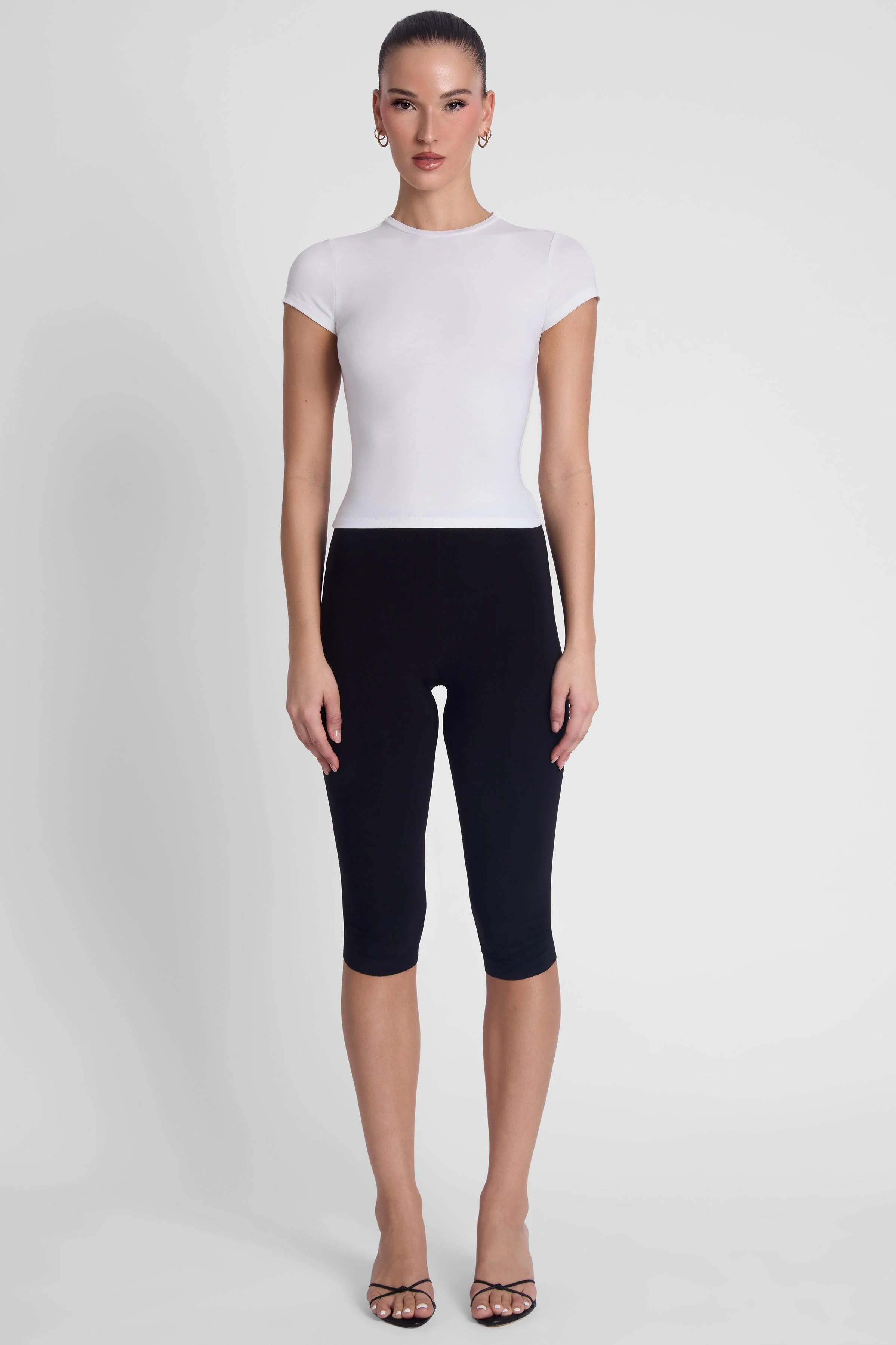 Everyday Jersey Short Sleeve Top - White - Image 4