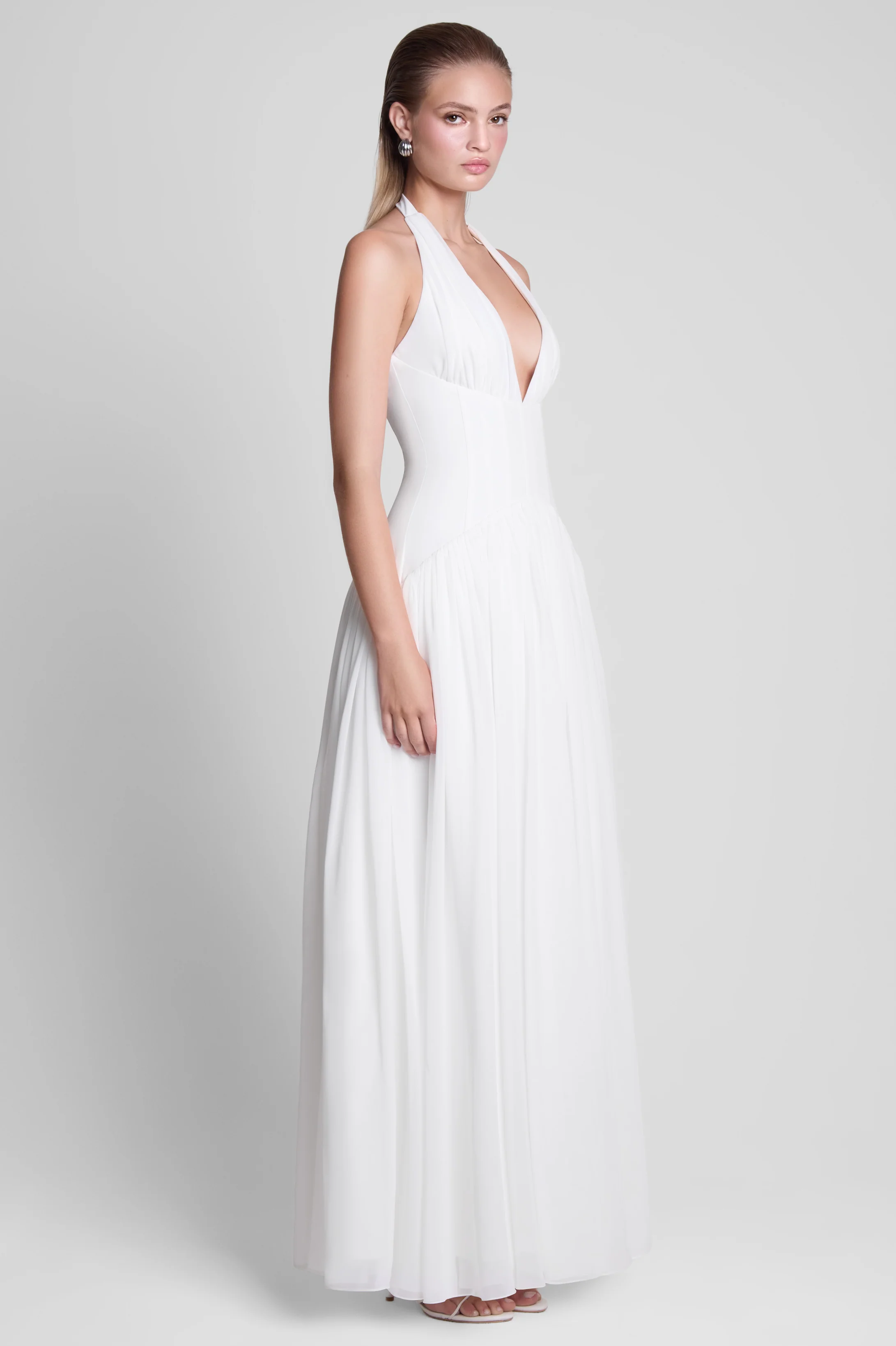 Harlowe Corset Maxi Dress - White - Image 4