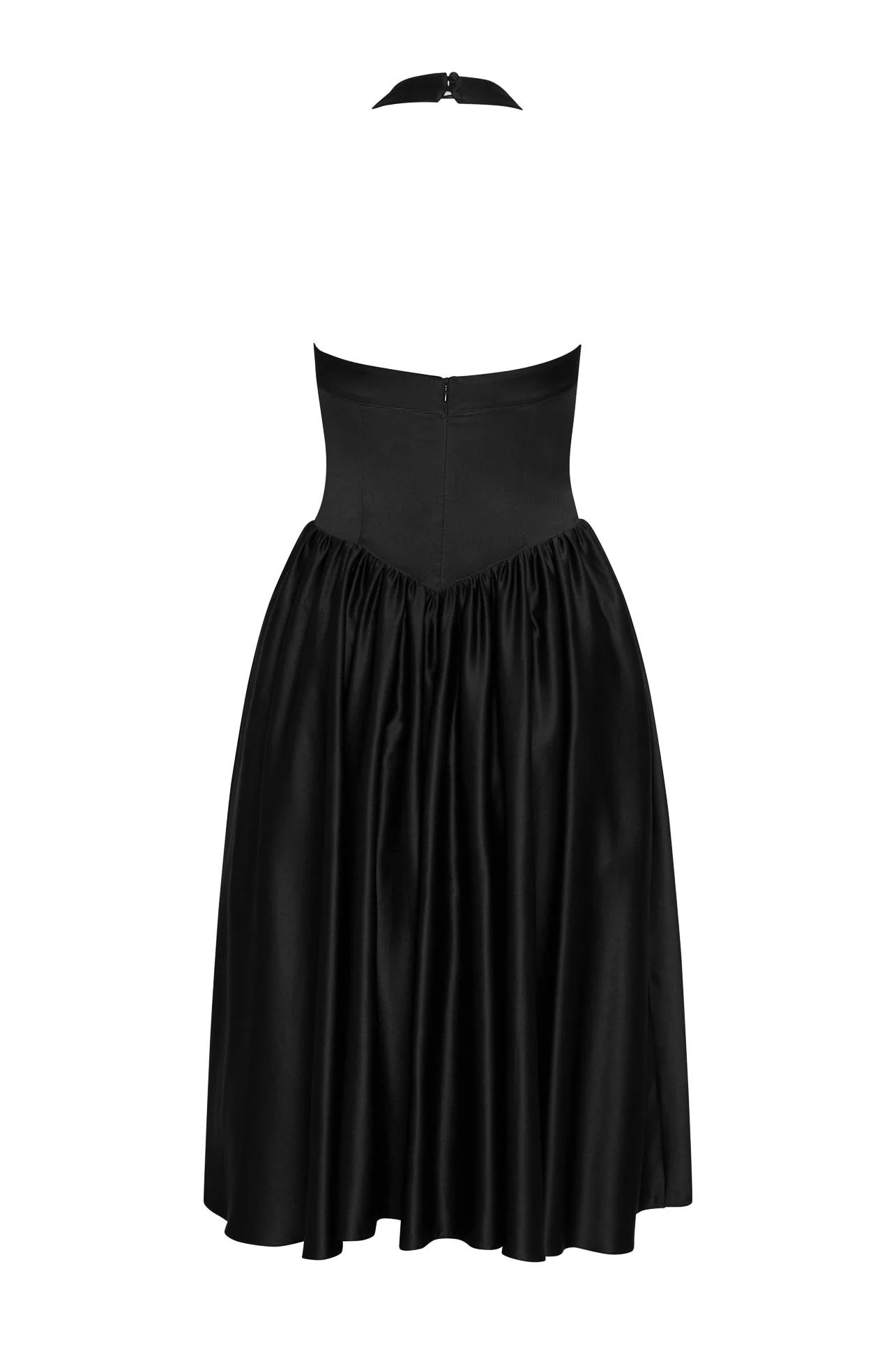 Hart Halter Corset Midi Dress - Black - Image 13
