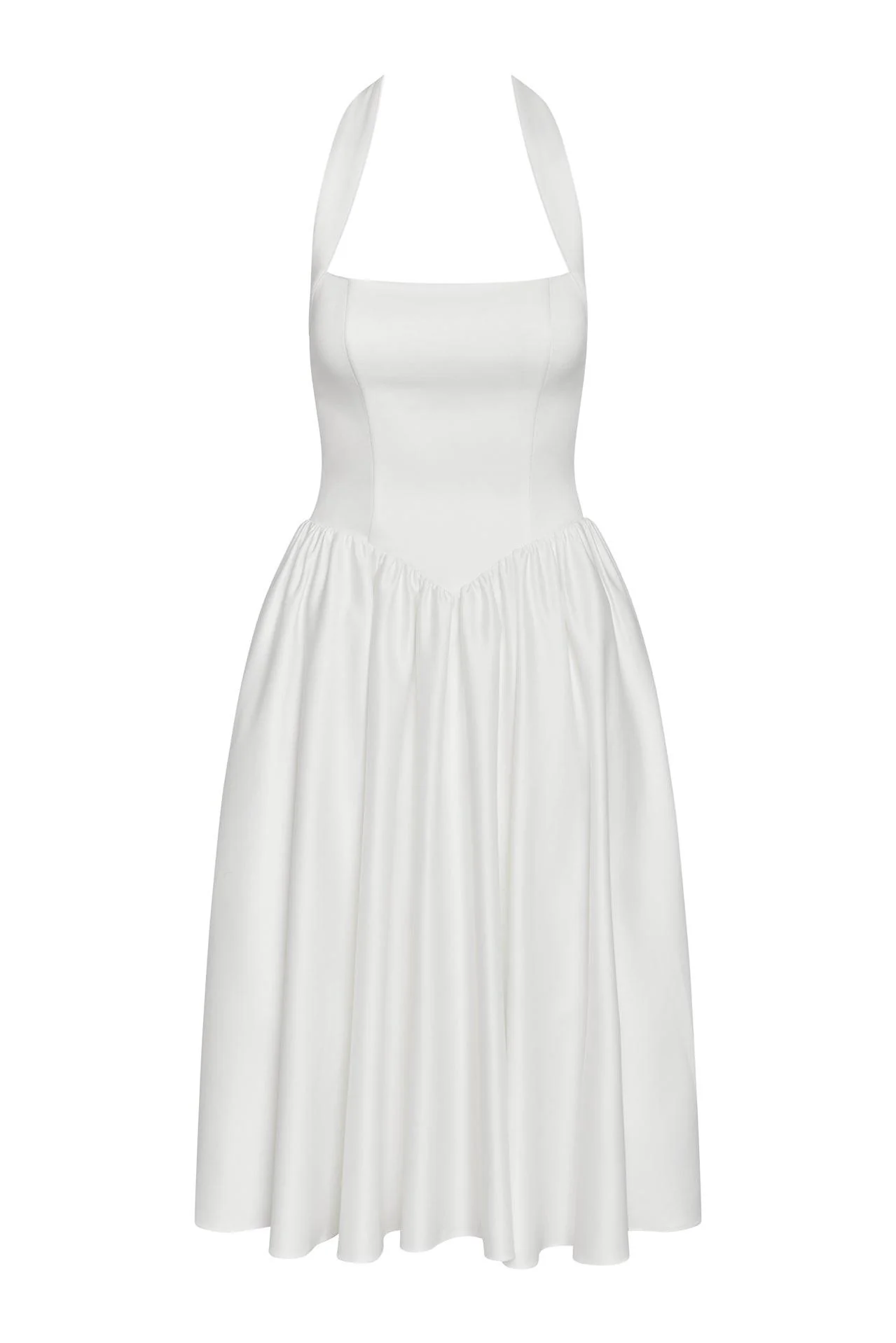 Hart Halter Corset Midi Dress - White - Image 11
