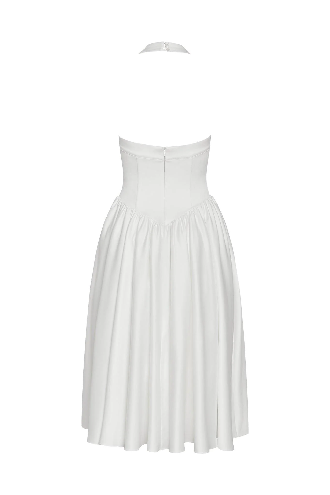 Hart Halter Corset Midi Dress - White - Image 12