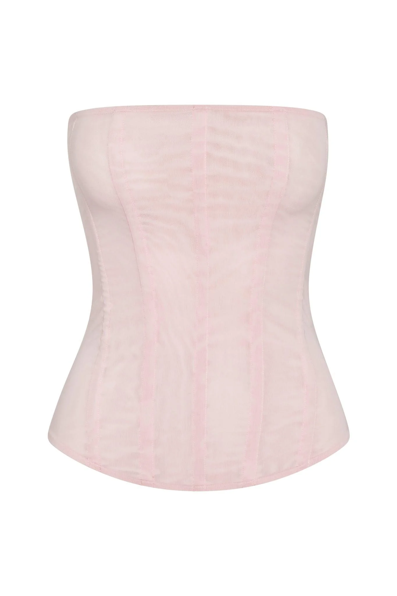 Muse Mesh Corset Top - Pink - Image 11