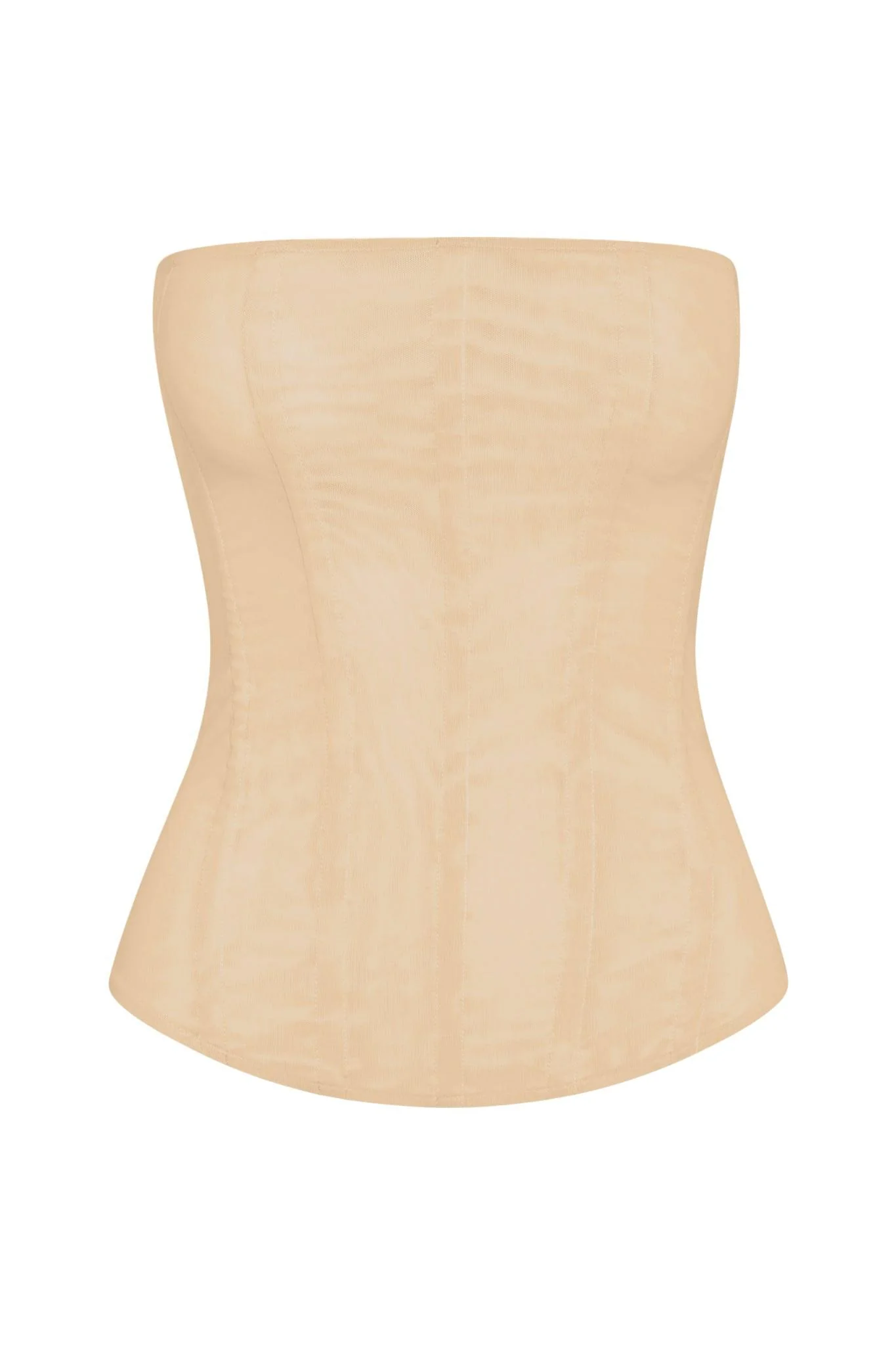 Muse Mesh Corset Top - Tan - Image 7
