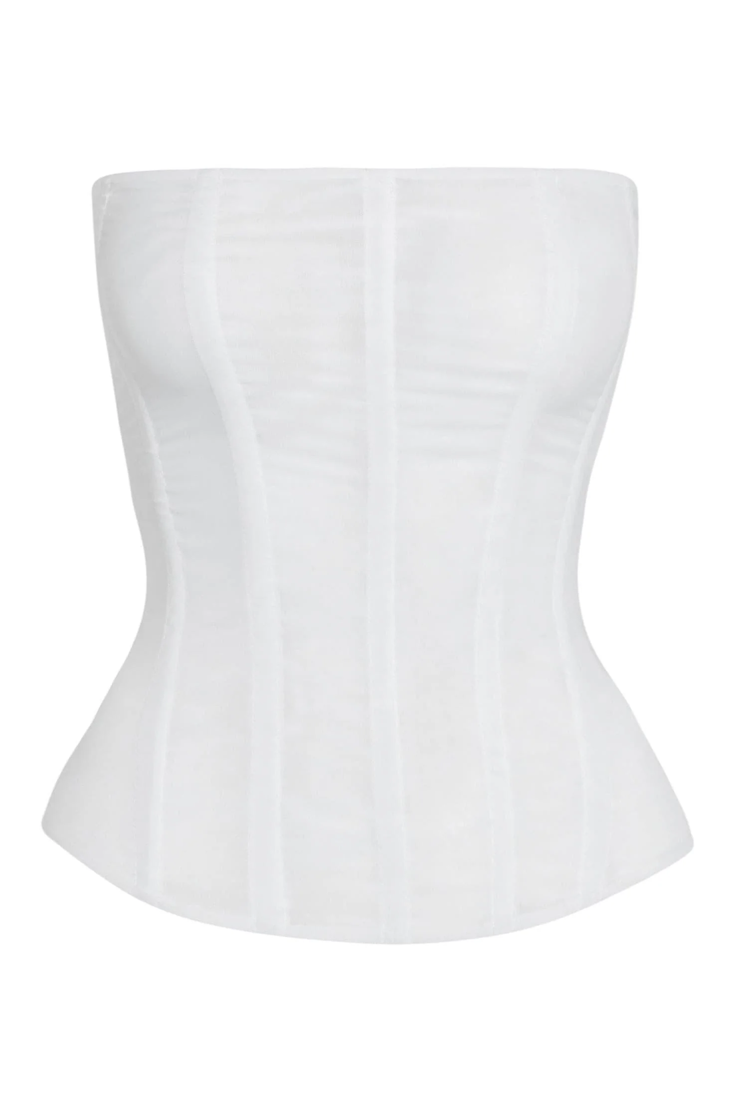 Muse Mesh Corset Top - White - Image 10