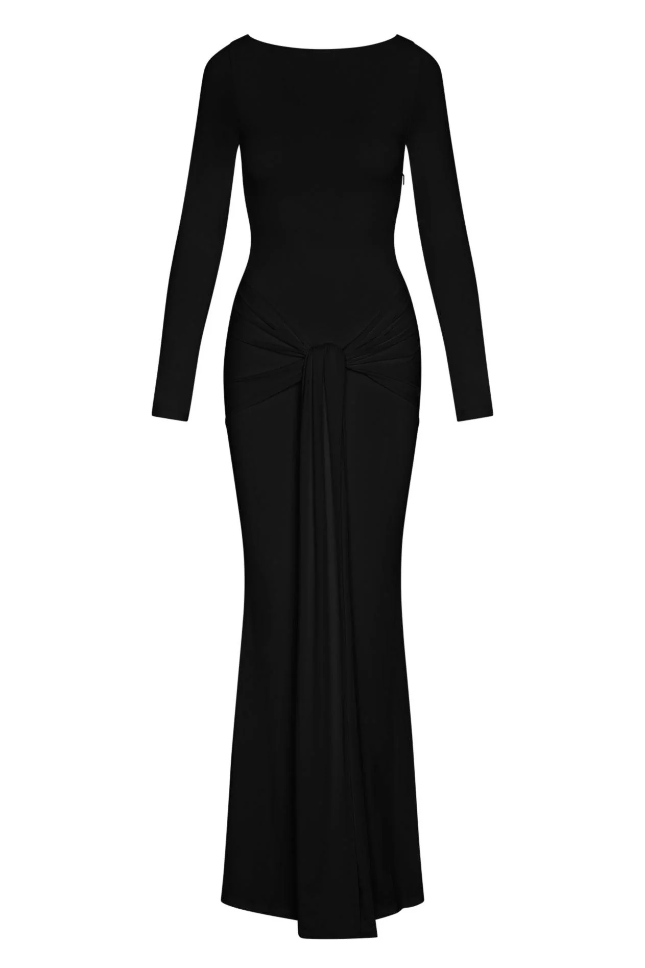 Oasis Knot Maxi Dress - Black - Image 5