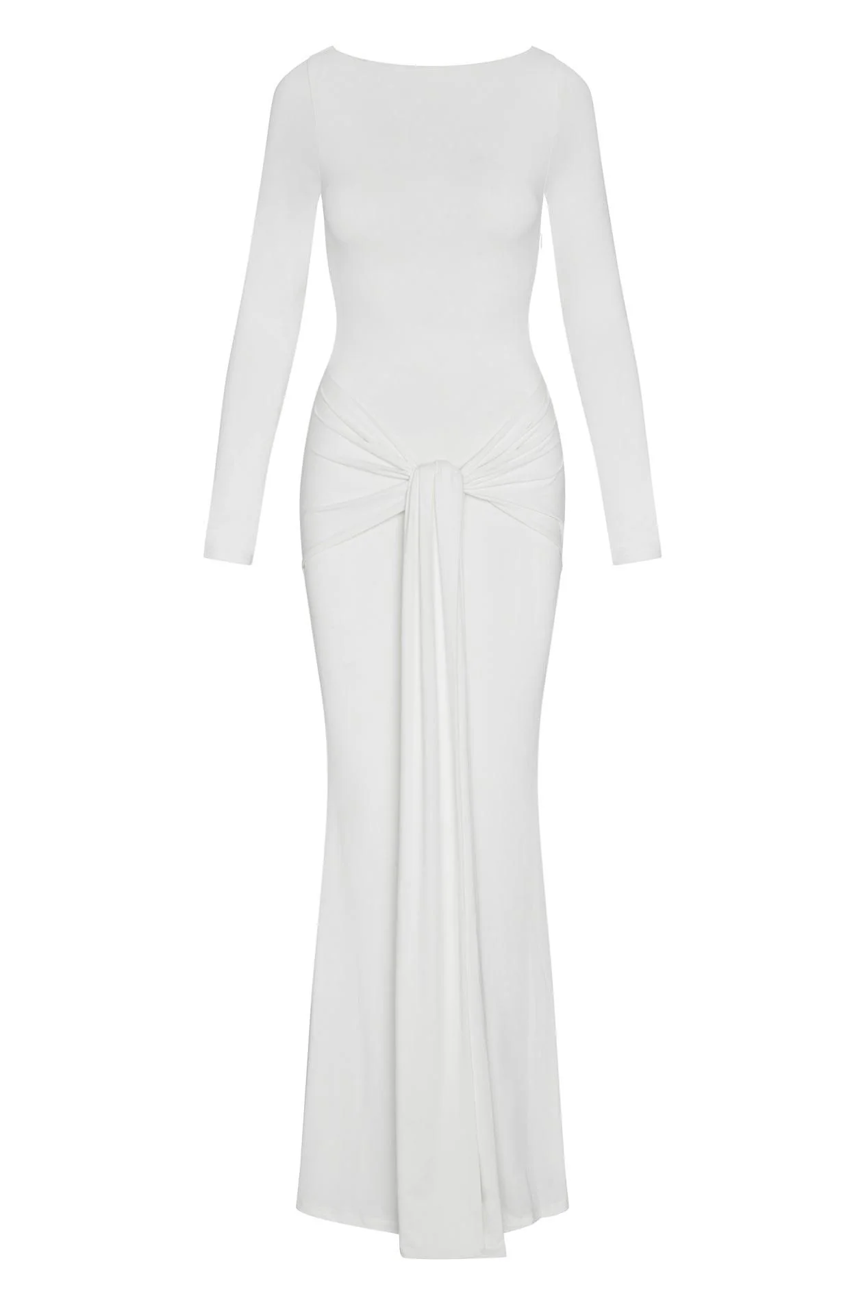Oasis Knot Maxi Dress - White - Image 7