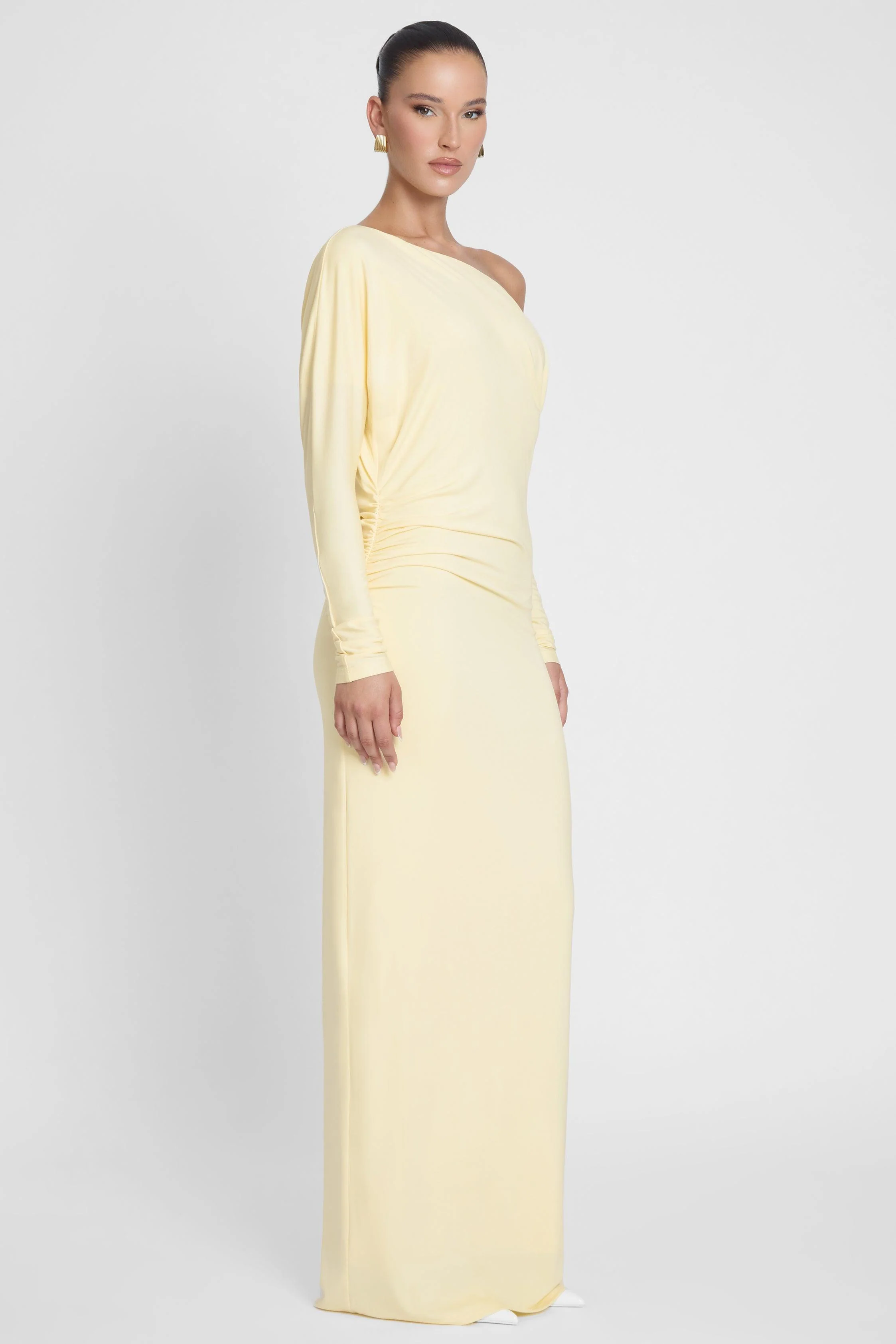 Sola Slouchy Jersey Maxi Dress - Yellow - Image 5