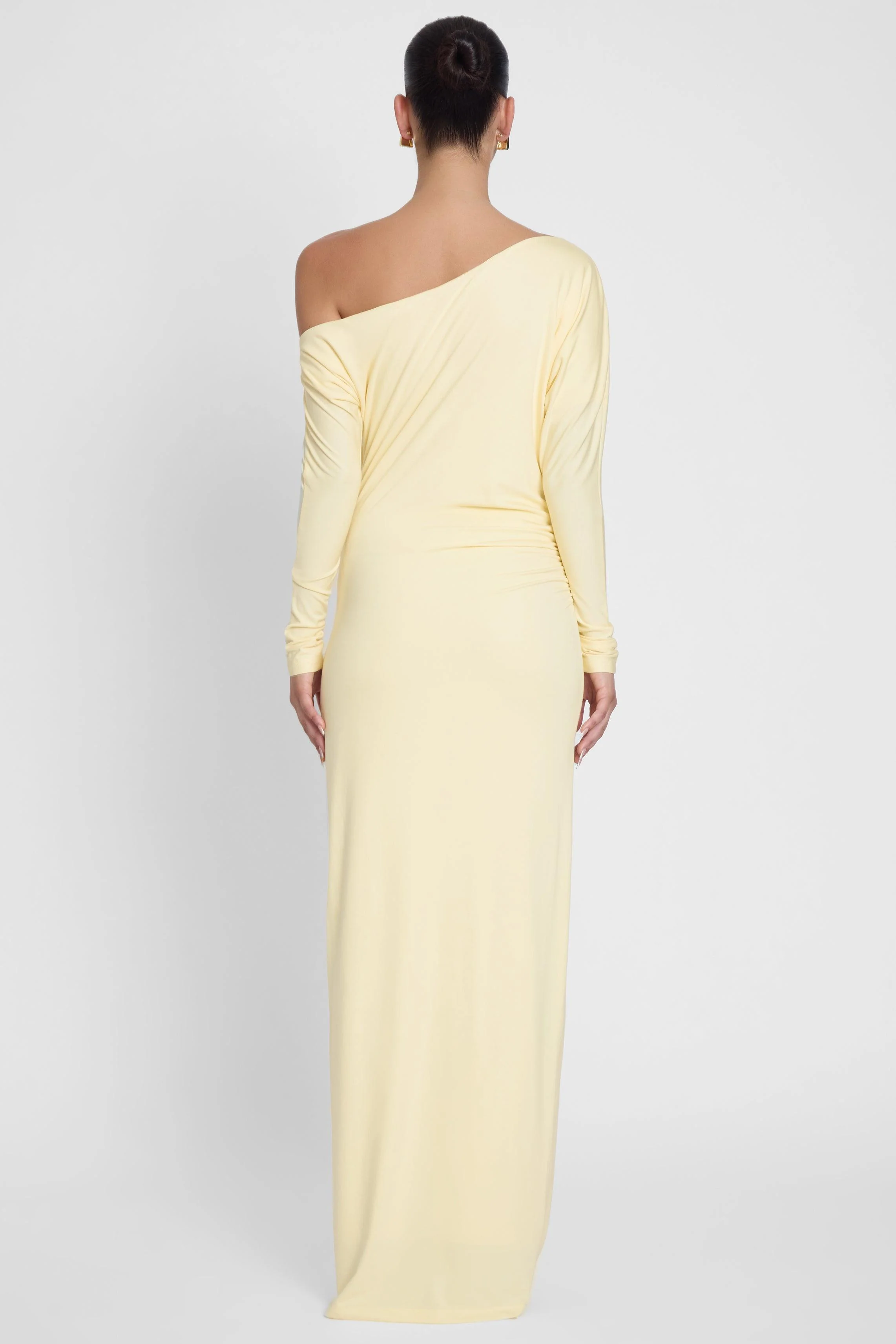 Sola Slouchy Jersey Maxi Dress - Yellow - Image 7