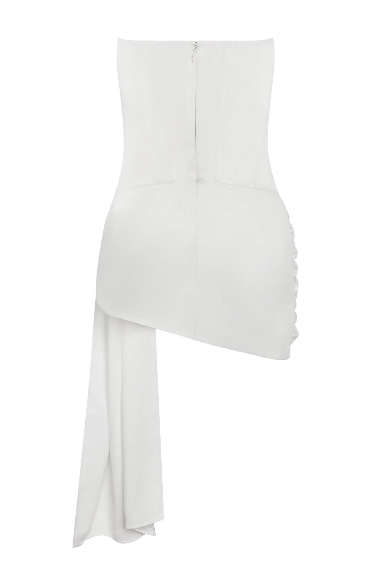 Solara Satin Corset Dress - White - Image 14