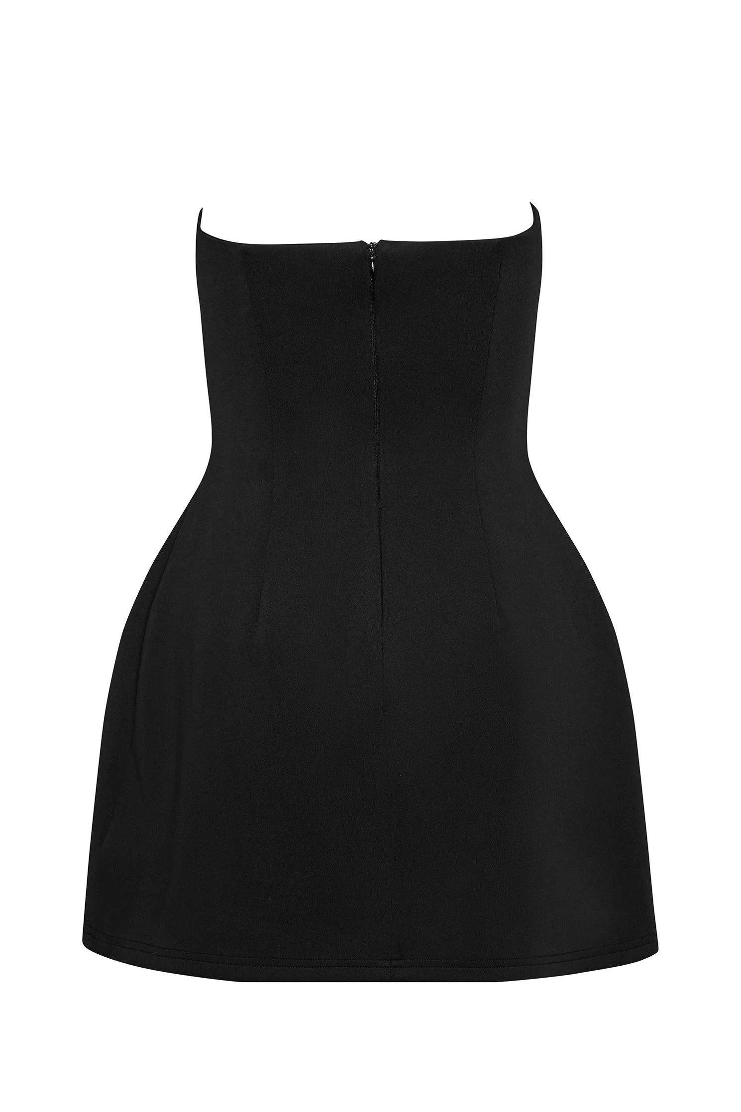 Solene Strapless Pocket Mini Dress - Black - Image 8