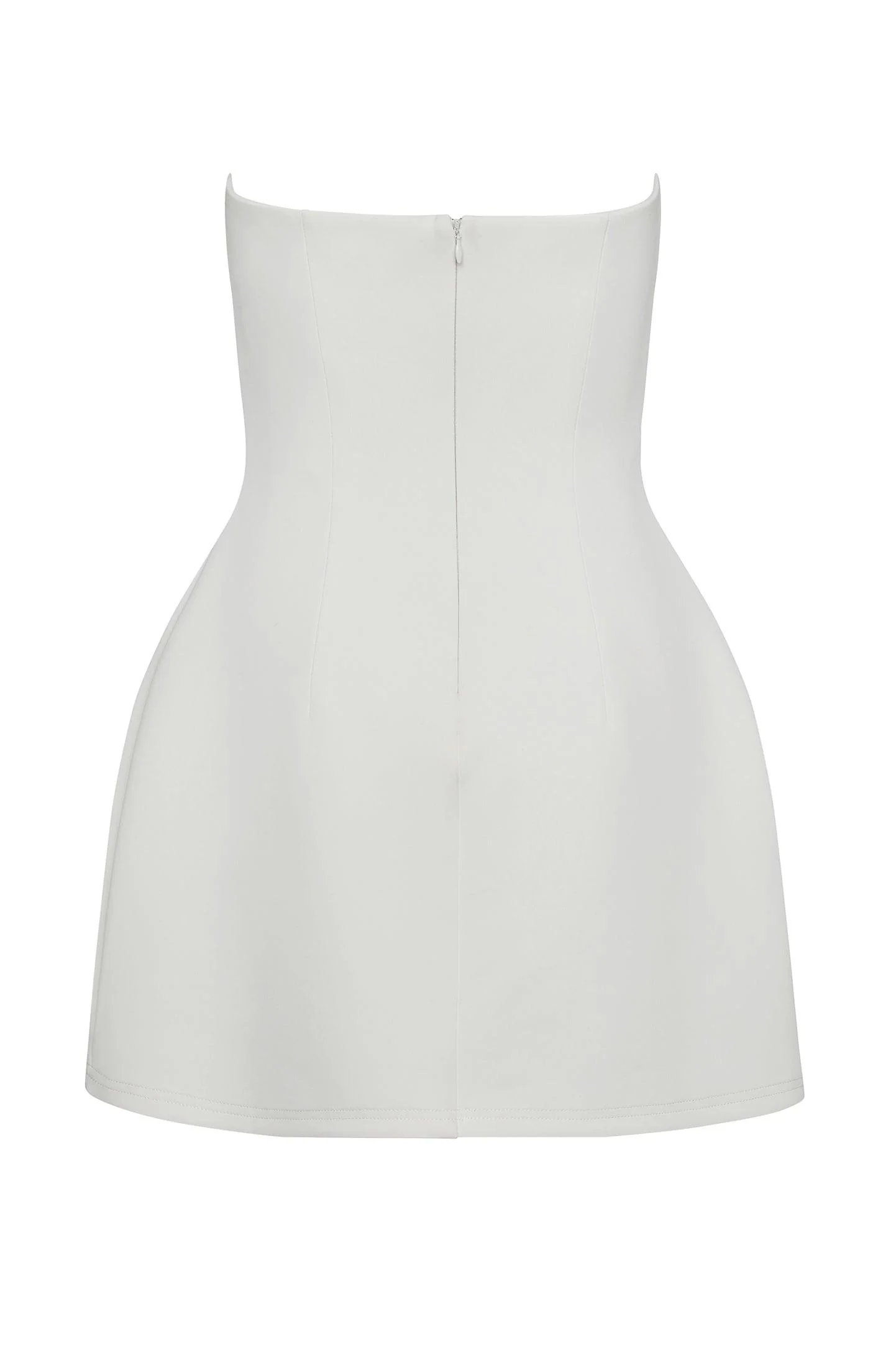 Solene Strapless Pocket Mini Dress - White - Image 8