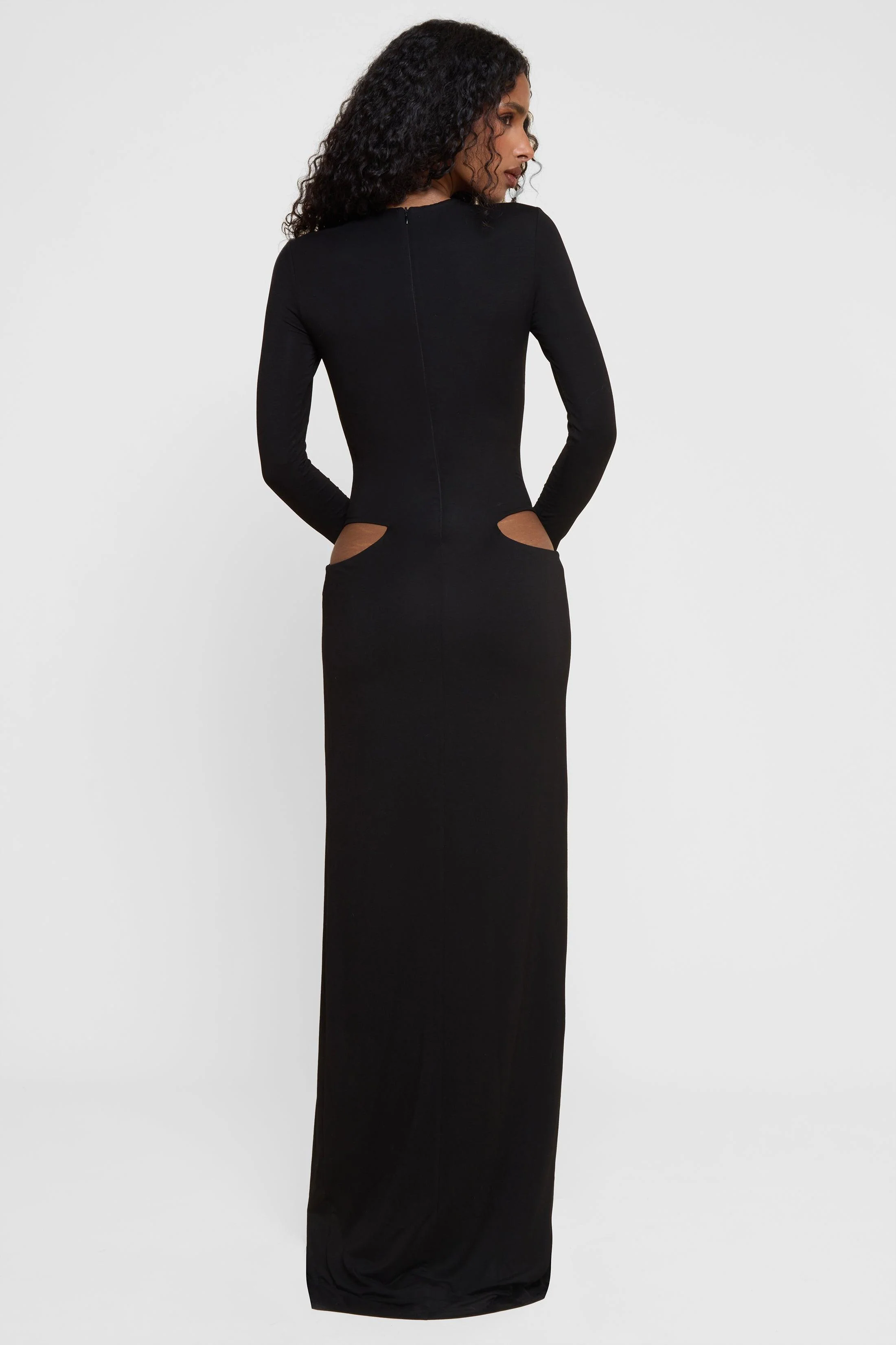 Vacanza Drape Gown - Black - Image 11