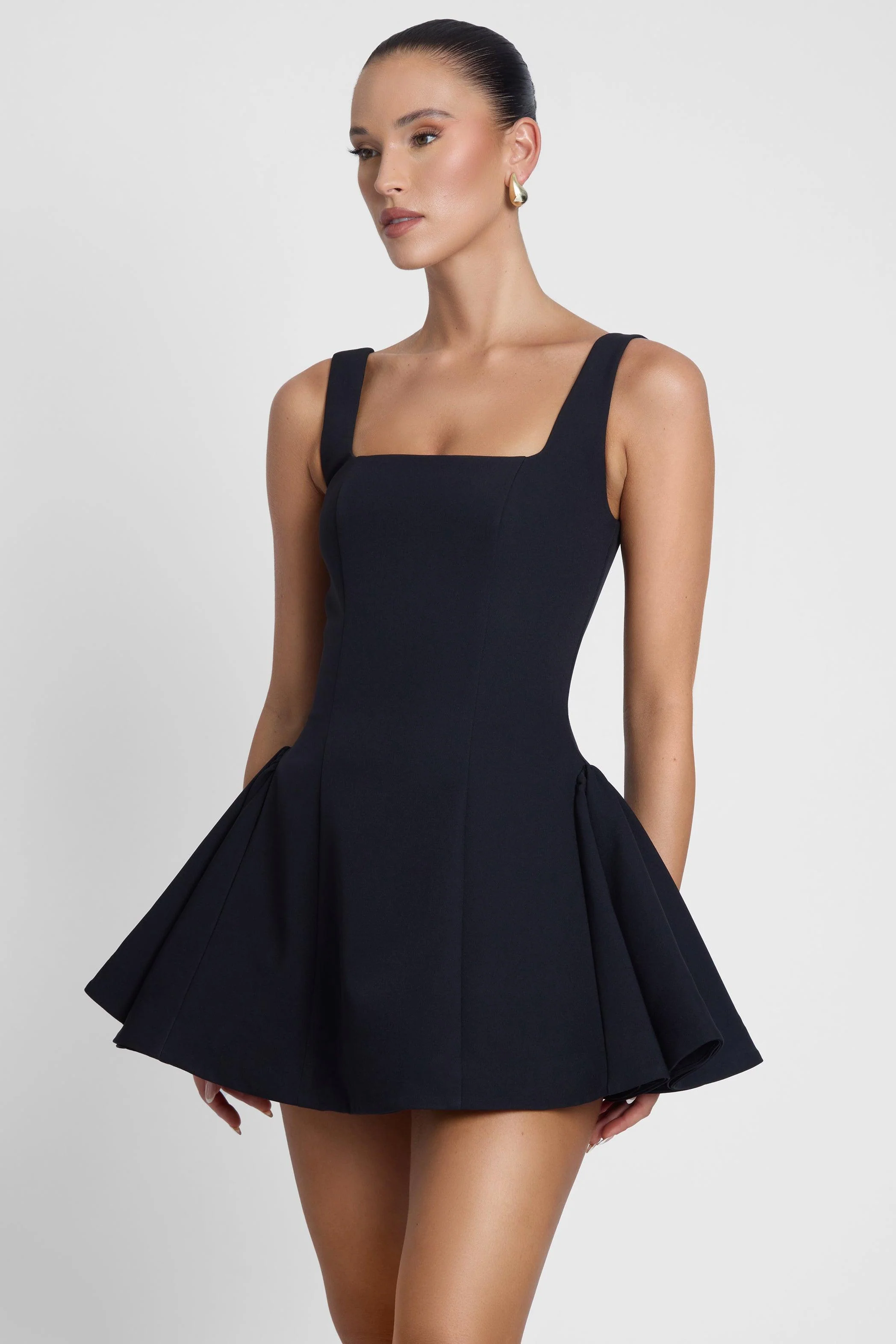 Ysabelle Babydoll Corset Mini Dress - Black - Image 7