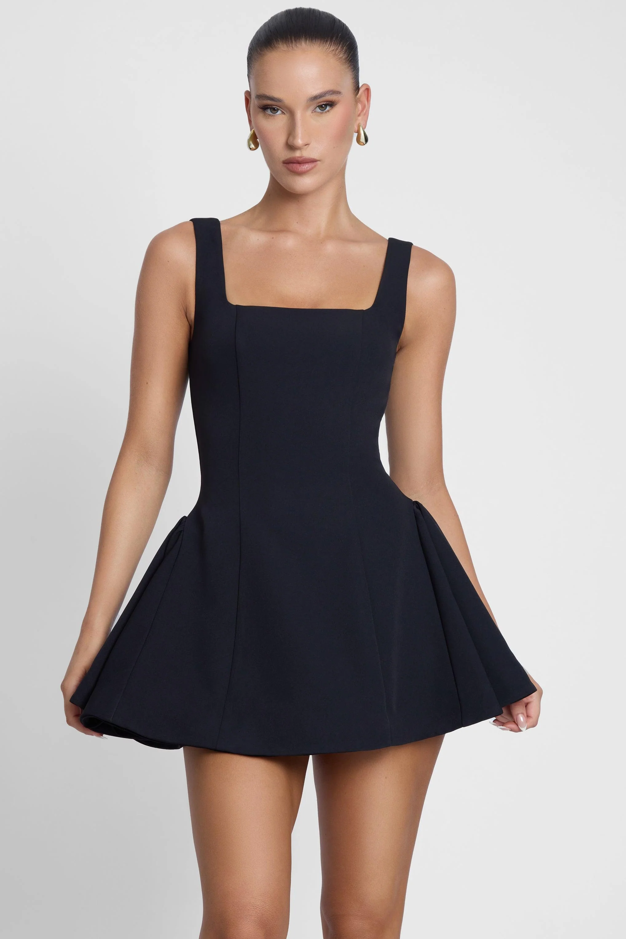 Ysabelle Babydoll Corset Mini Dress - Black - Image 8