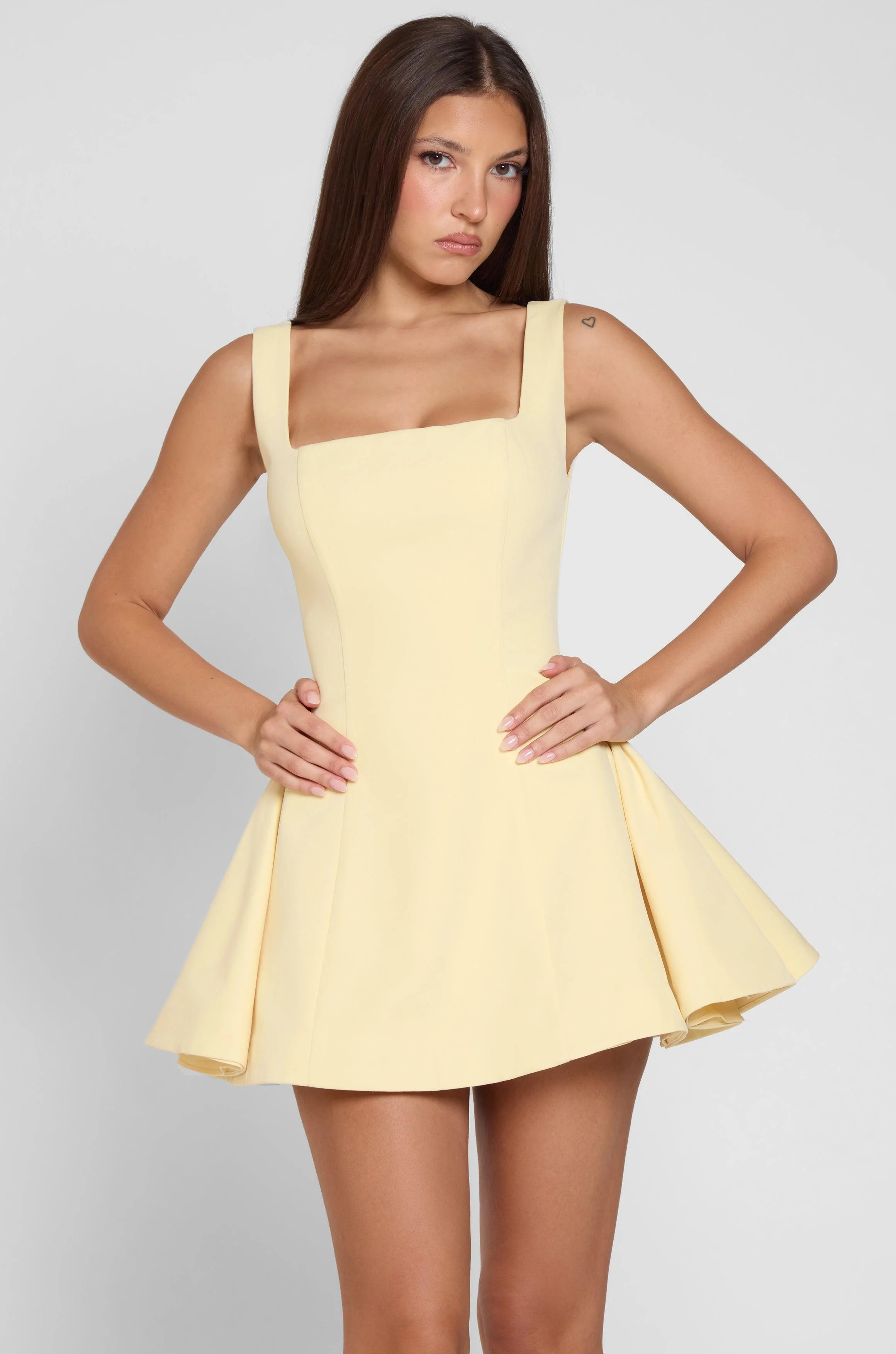 Ysabelle Babydoll Corset Mini Dress - Yellow - Image 6